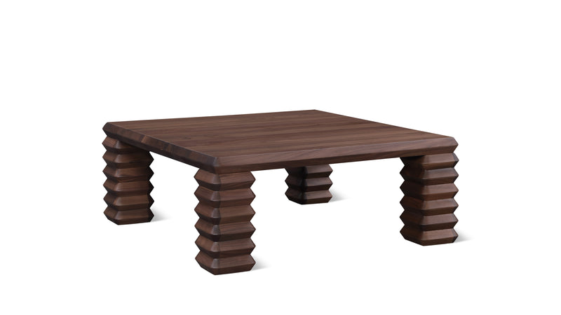 Ridge Coffee Table, Square, American Walnut