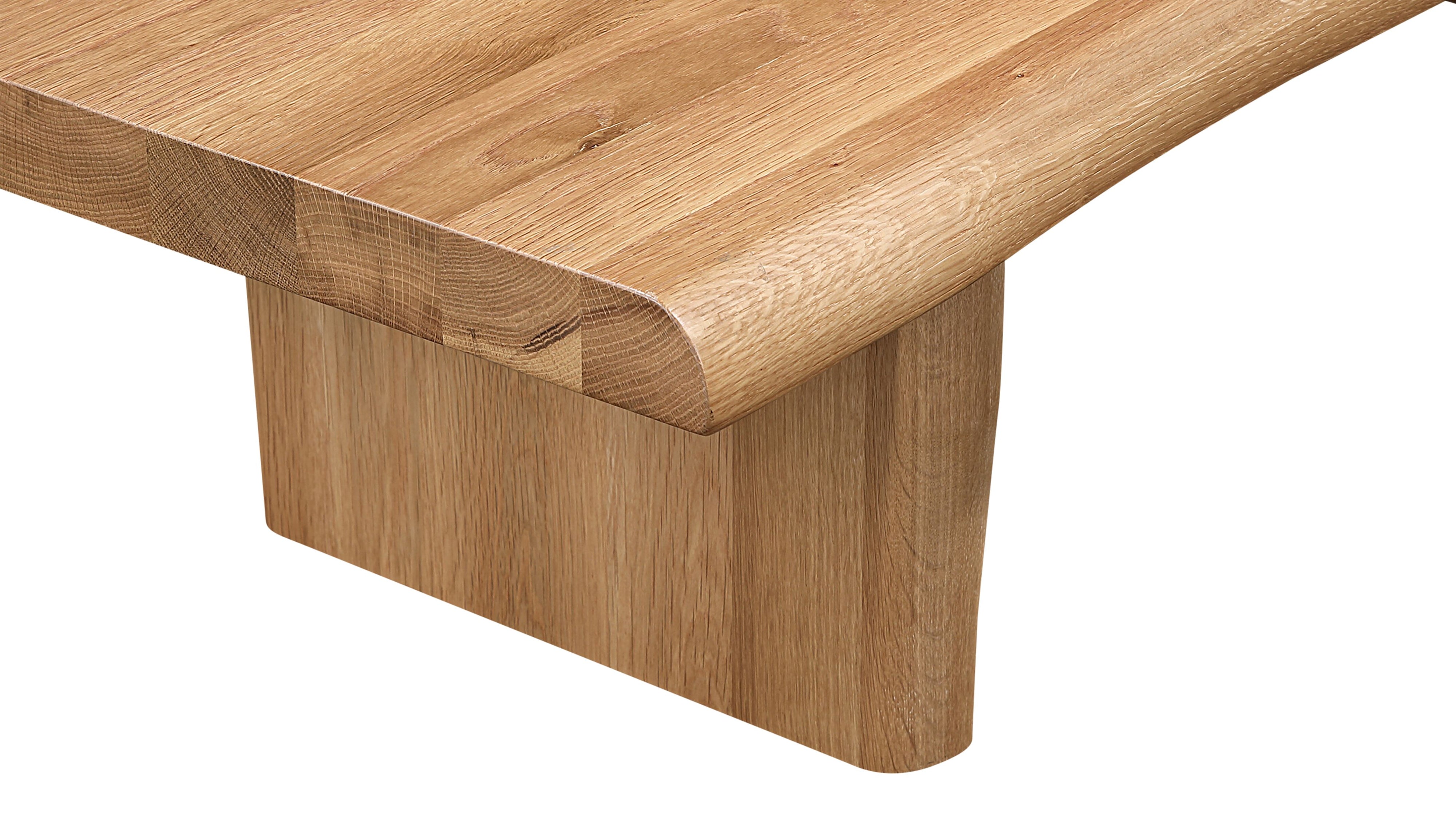 Row Coffee Table, Natural Oak