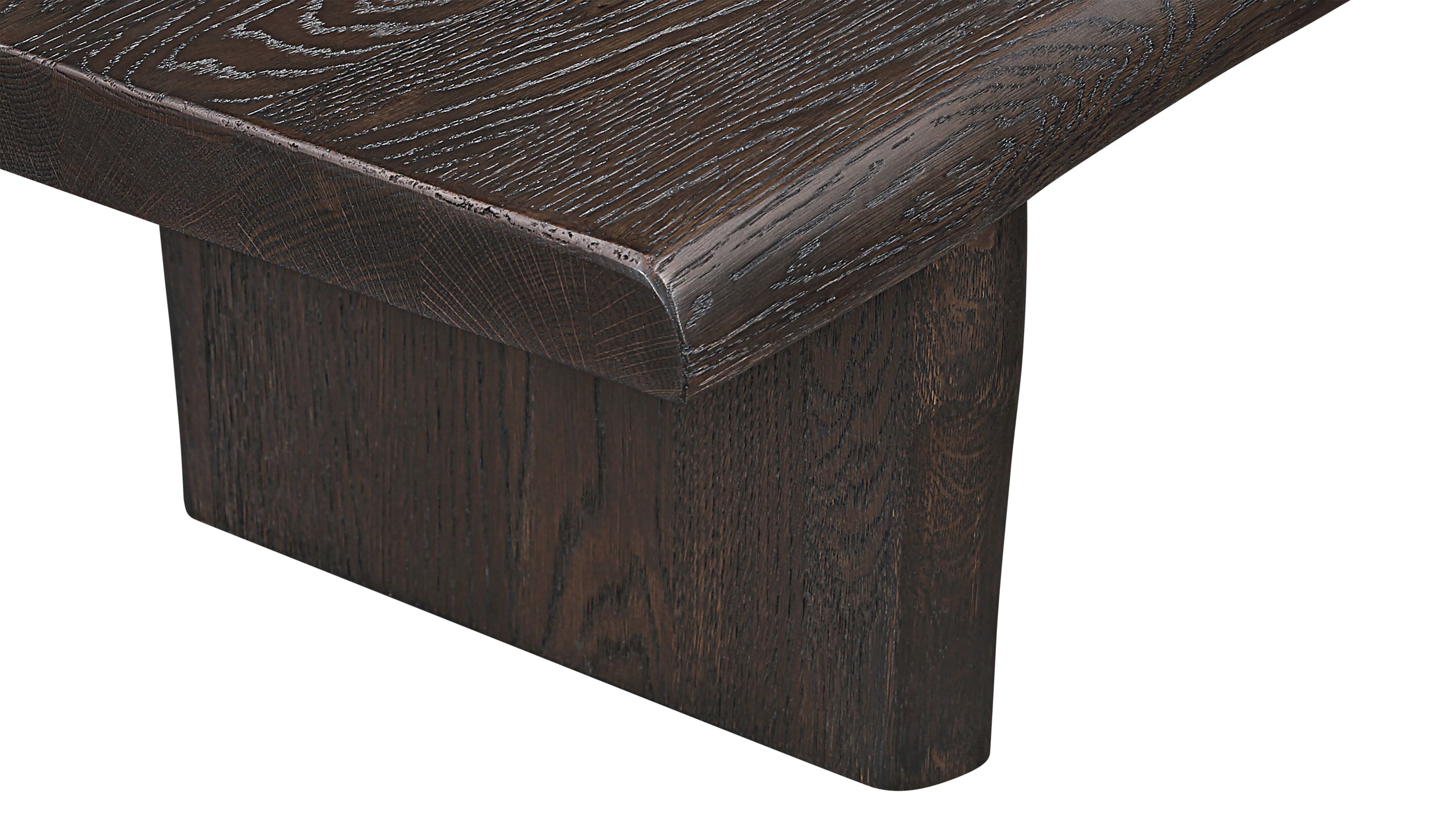 Row Coffee Table, Dark Brown Oak