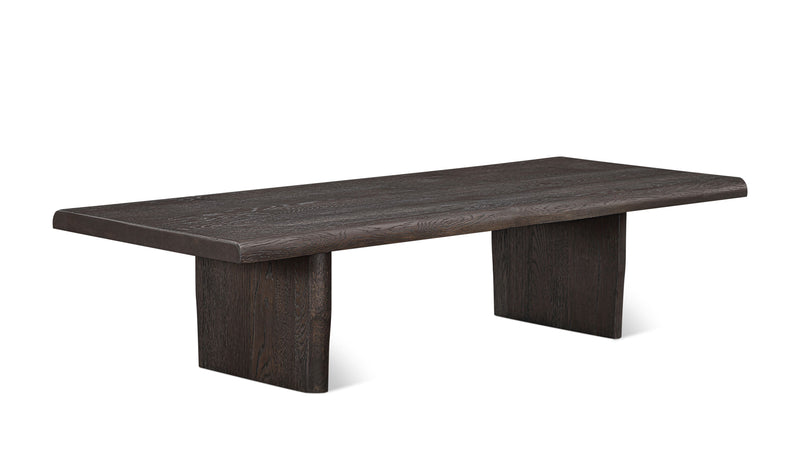 Row Coffee Table, Dark Brown Oak