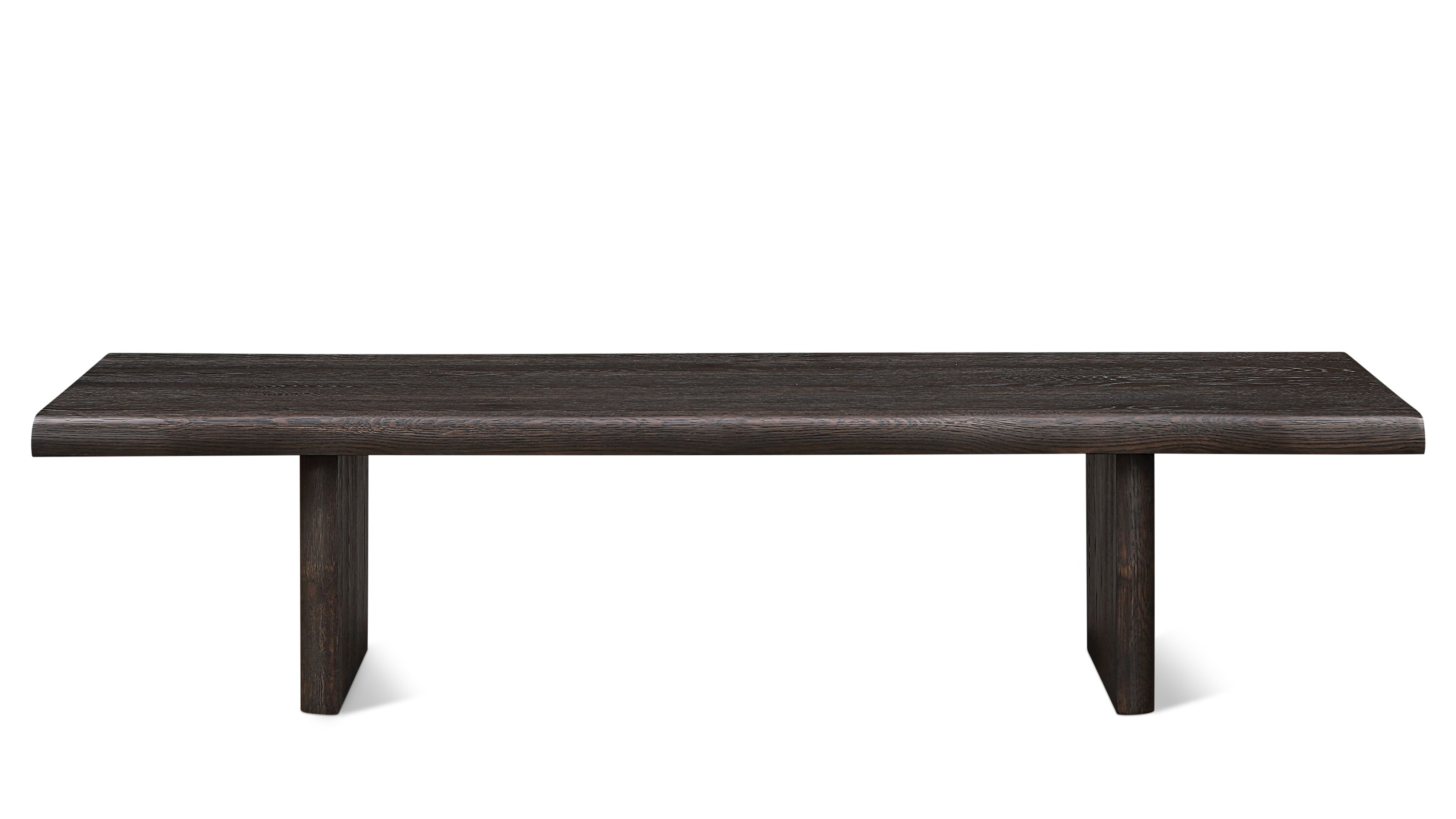 Row Coffee Table, Dark Brown Oak