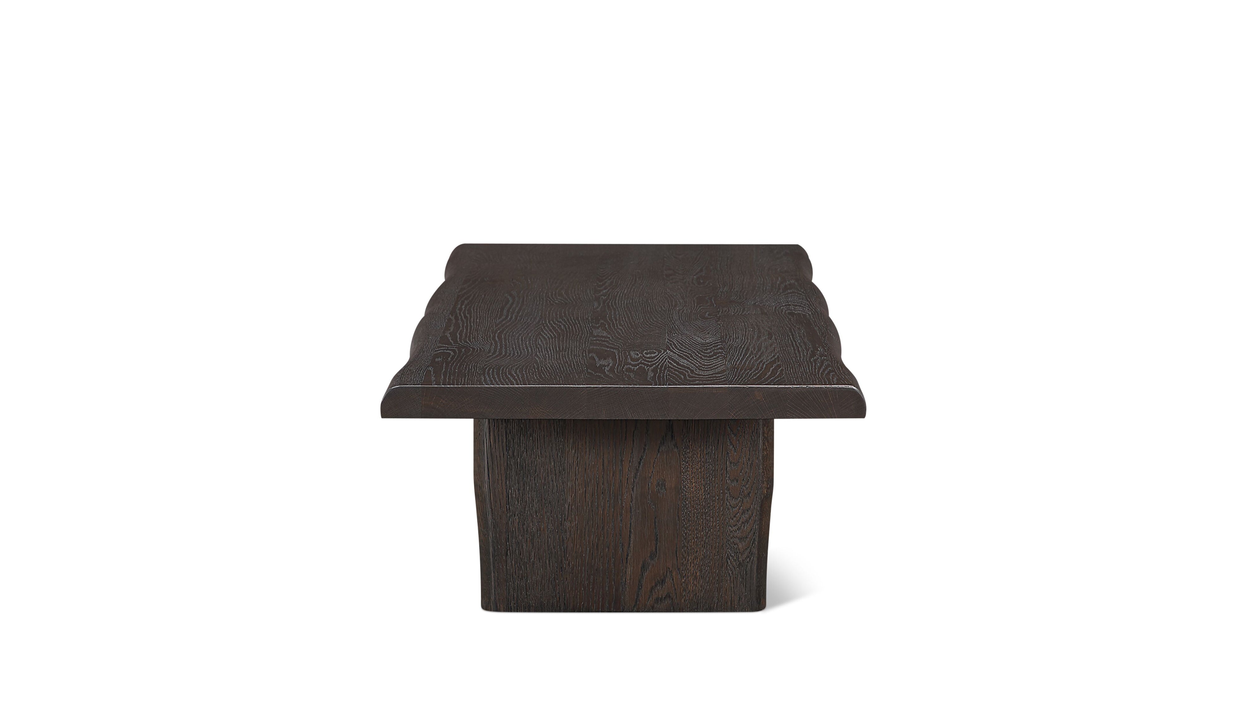 Row Coffee Table, Dark Brown Oak