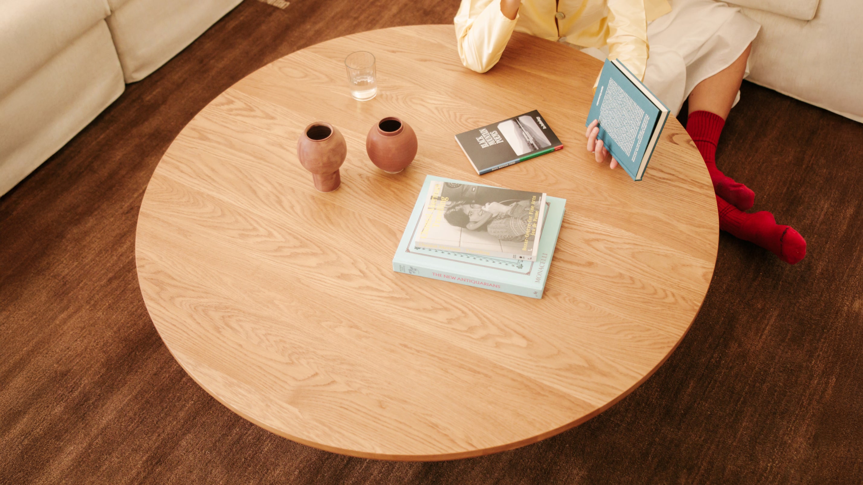 Clover Coffee Table, Natural Oak