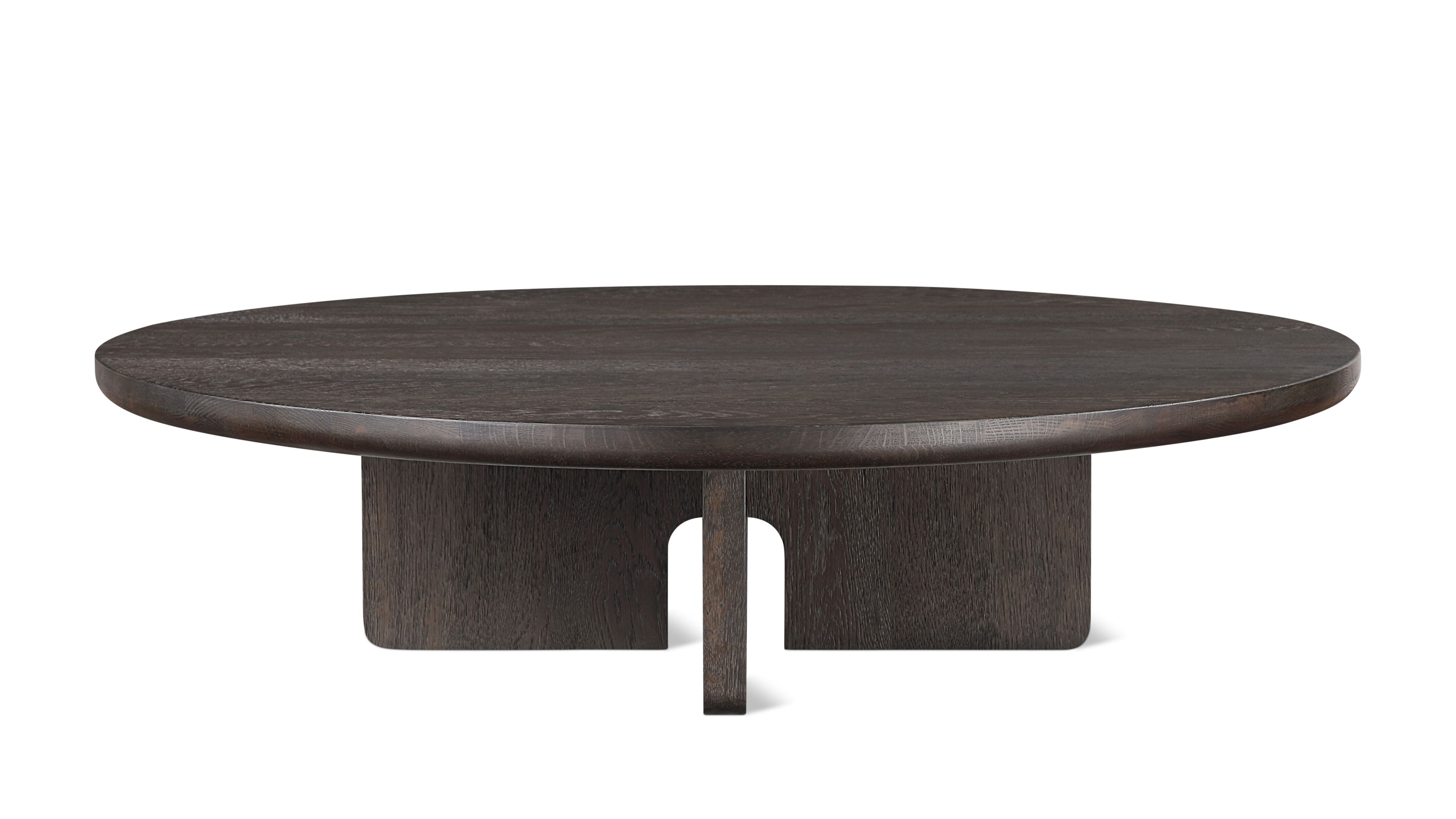 Clover Coffee Table, Dark Brown Oak