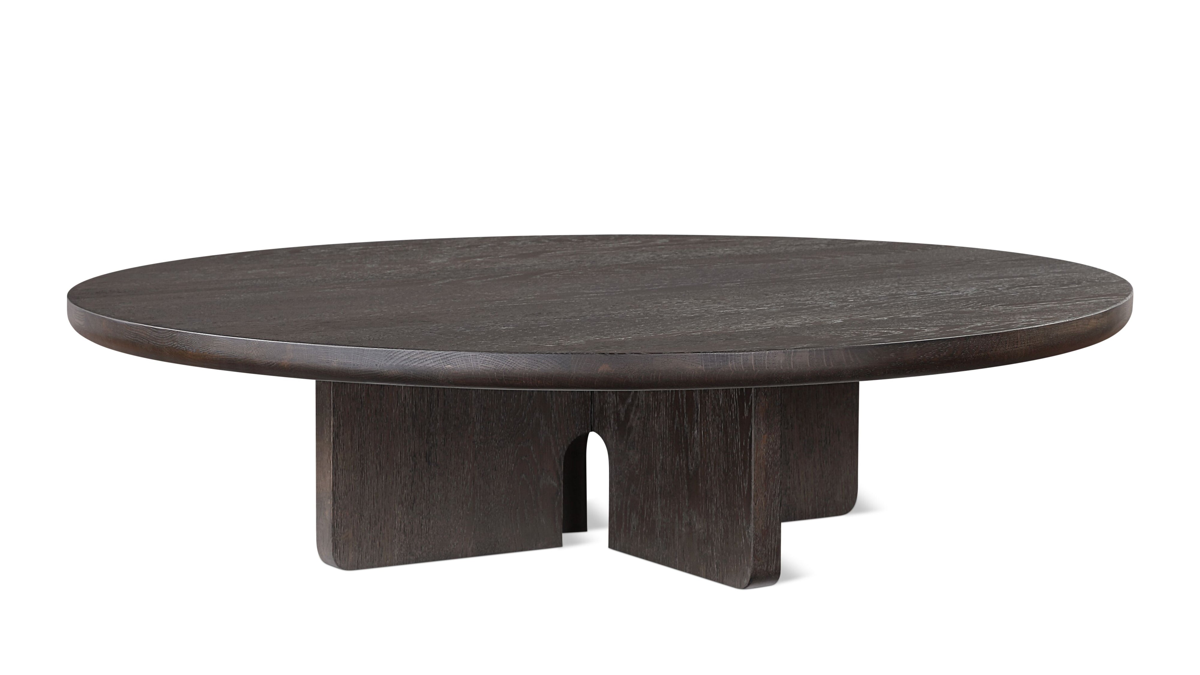 Clover Coffee Table, Dark Brown Oak