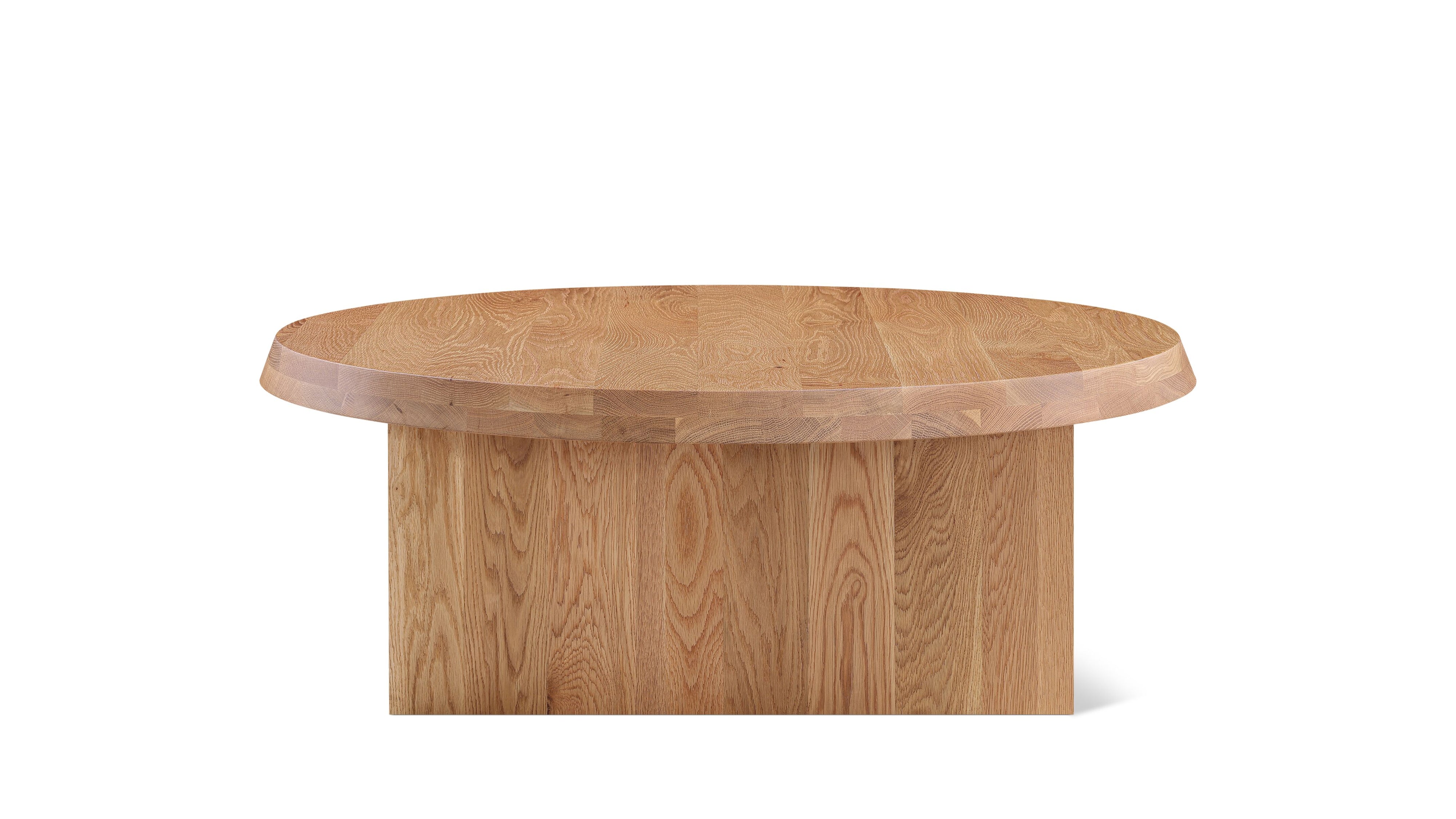 Hetta Round Coffee Table, Natural Oak