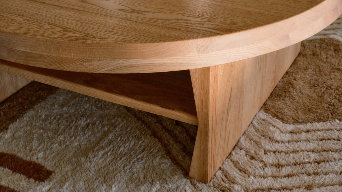 Hetta Round Coffee Table, Natural Oak — alternate view