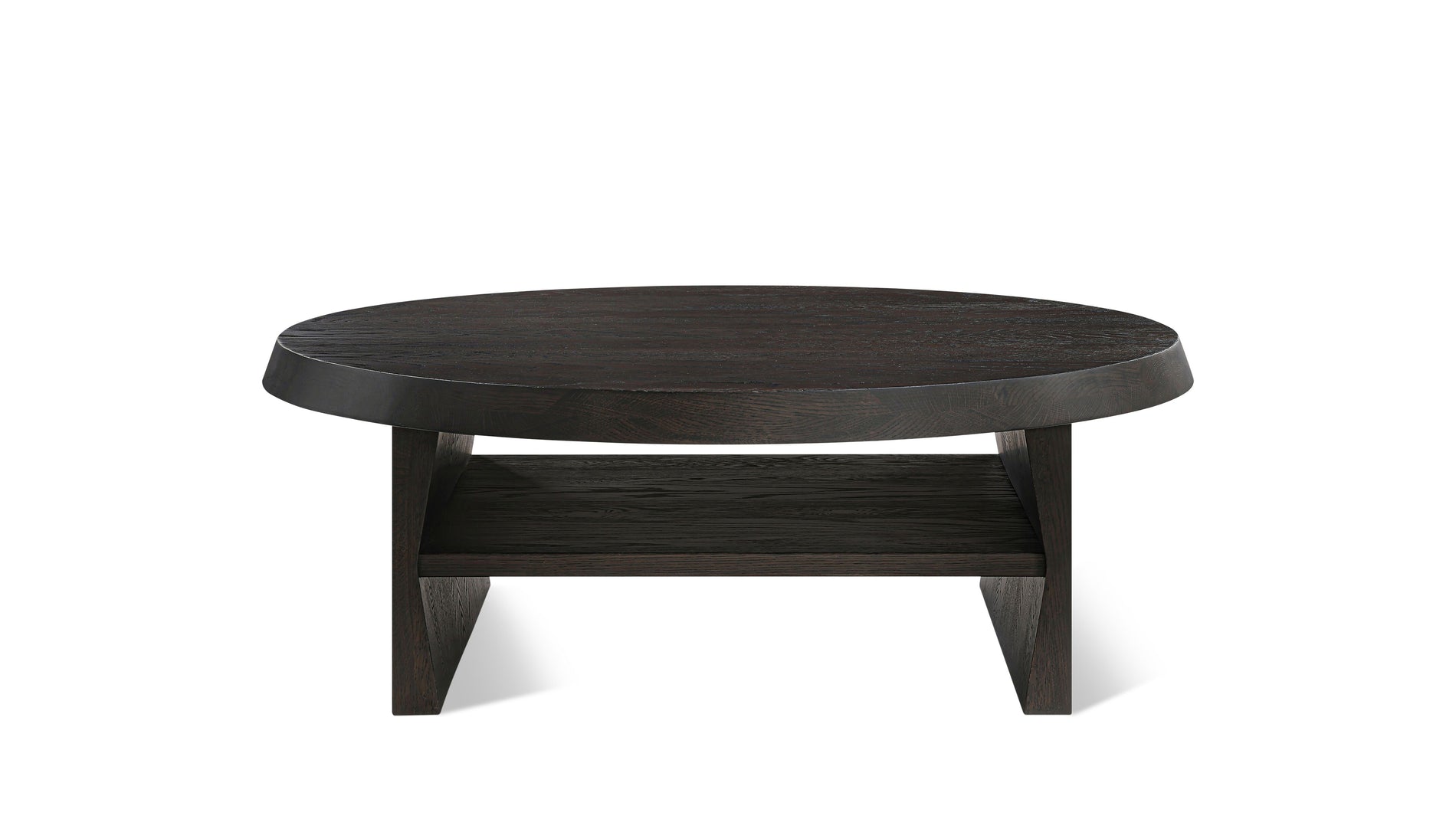 Hetta Round Coffee Table, Dark Brown Oak_image