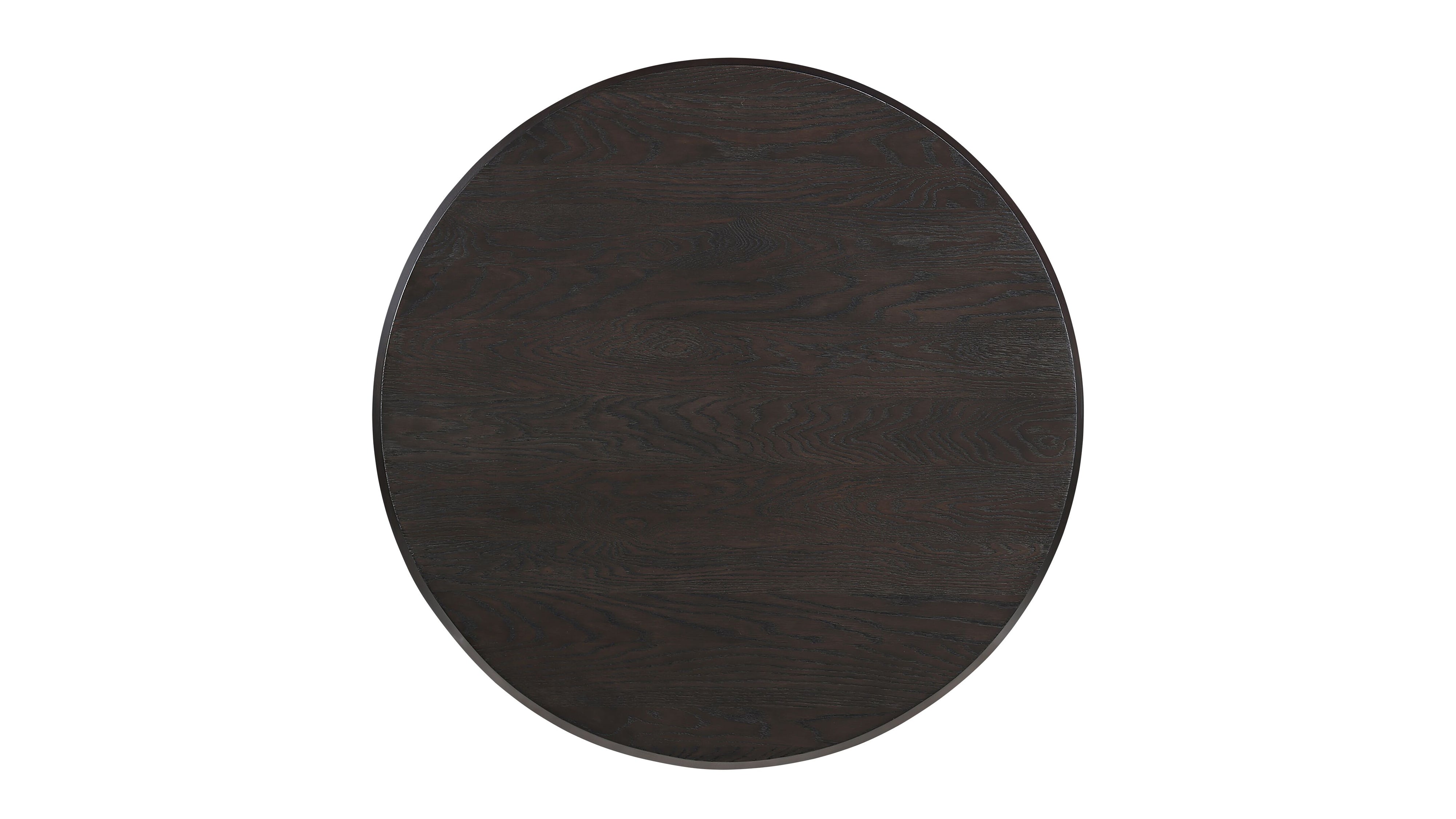 Hetta Round Coffee Table, Dark Brown Oak