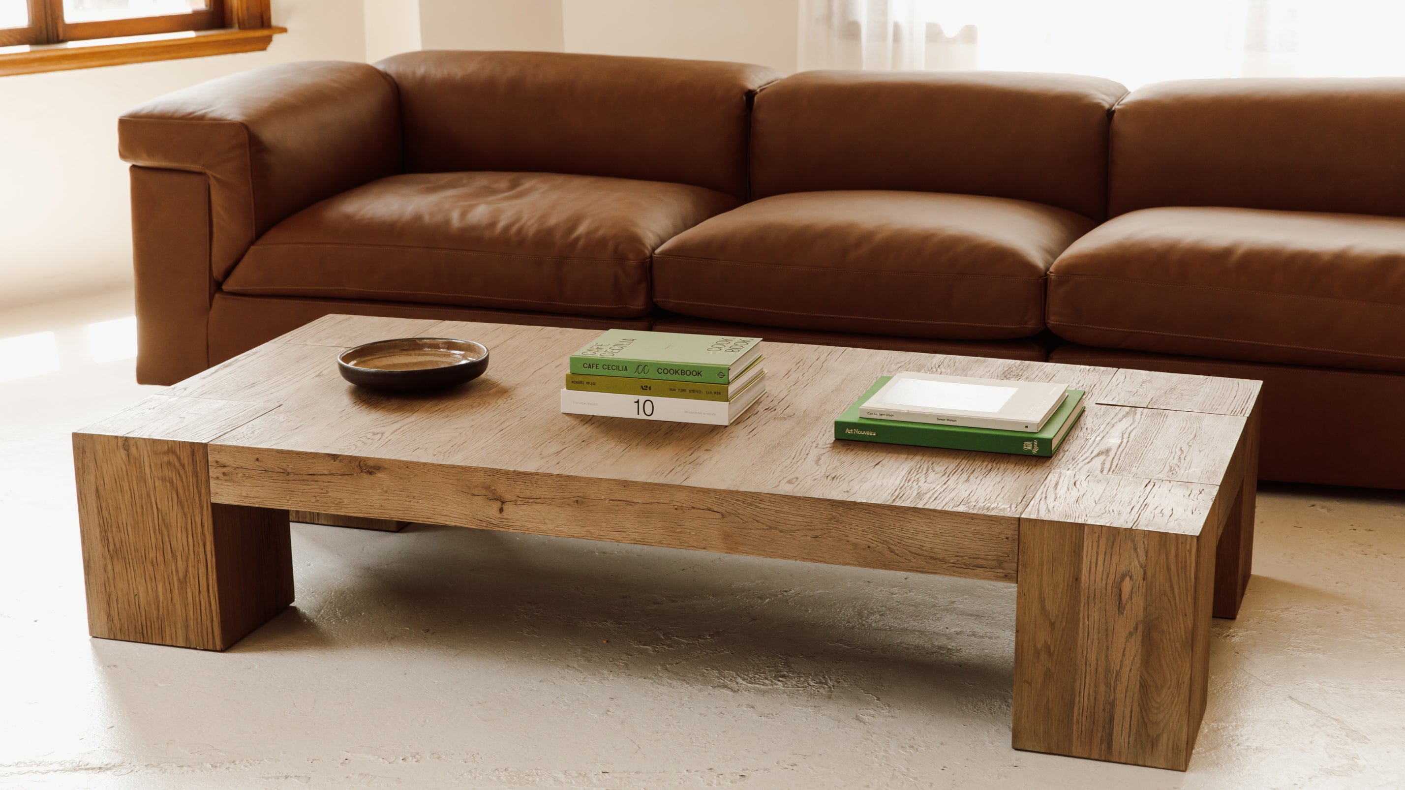 Arcade Coffee Table, Large, Brown Oak
