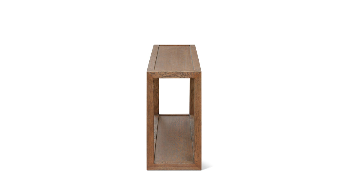 Timber Beam Console Beam Console, Dark Brown Oak