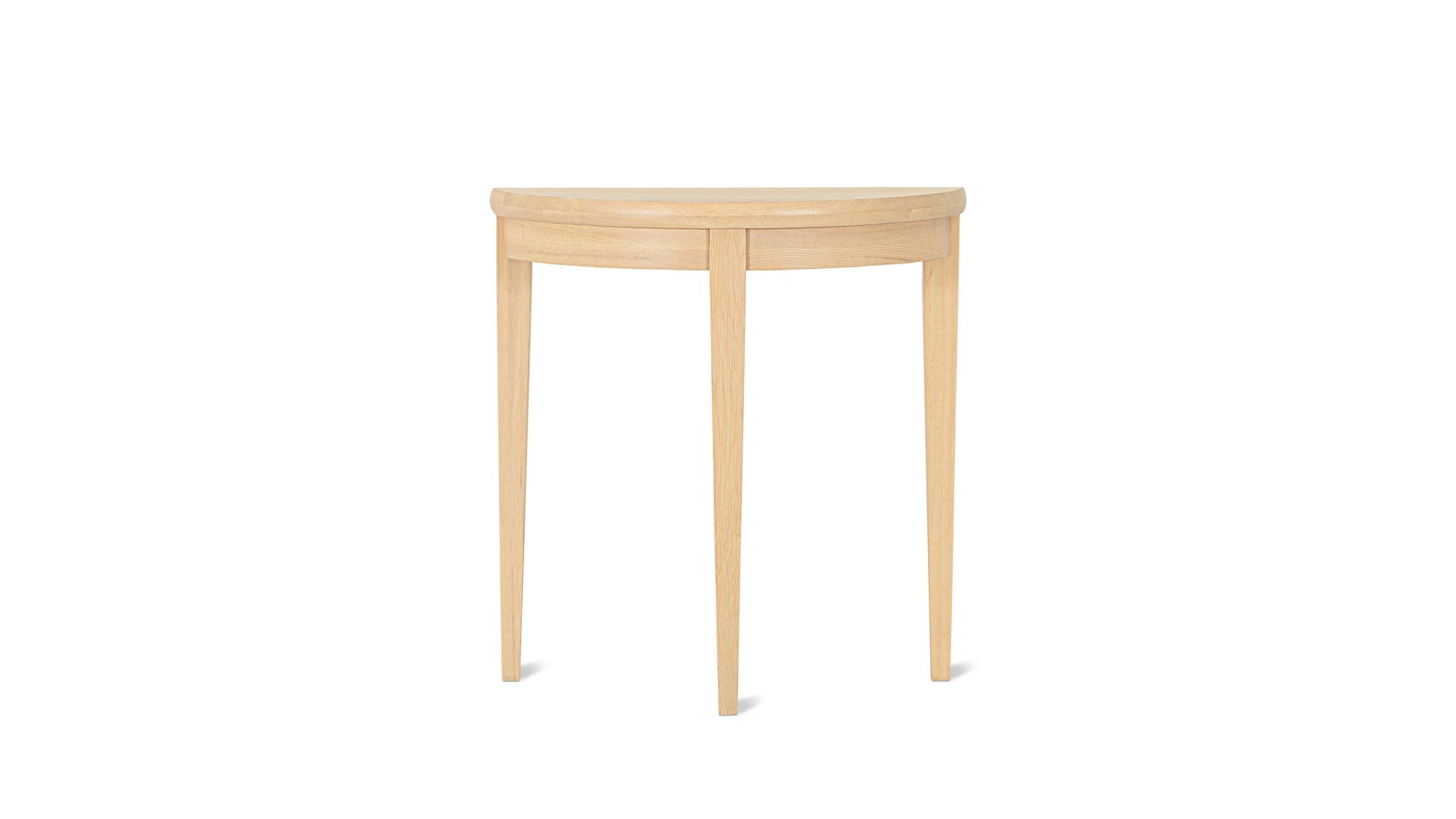 Perch Demilune Console, Pale Oak_image