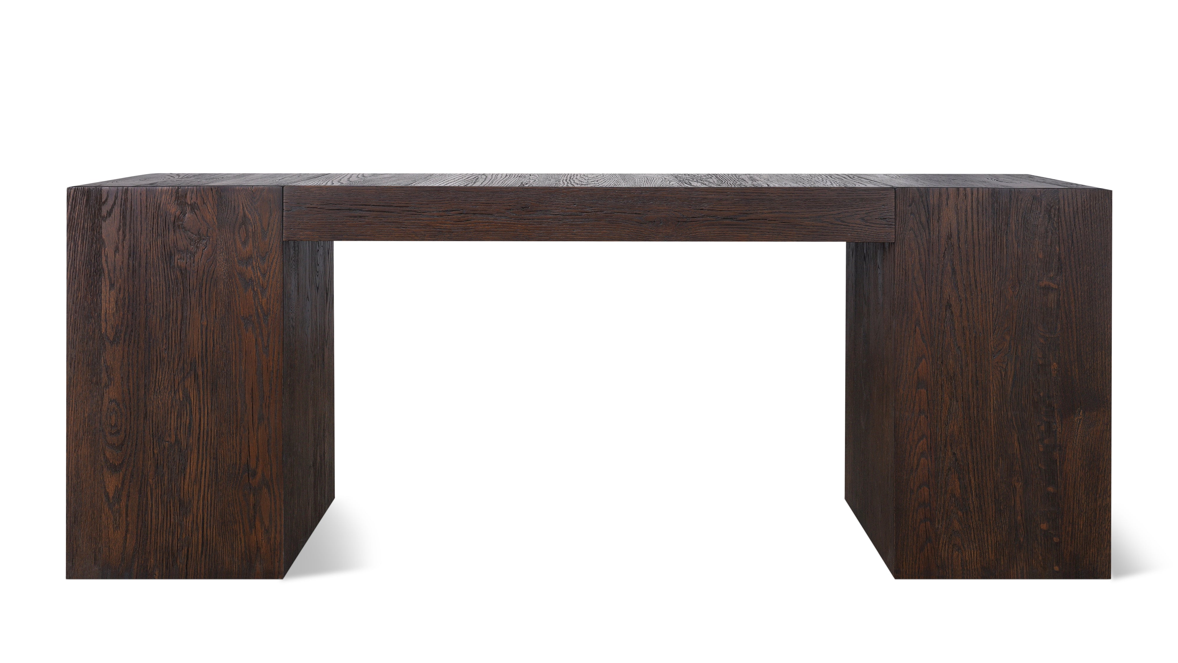 Arcade Console, Brown Oak