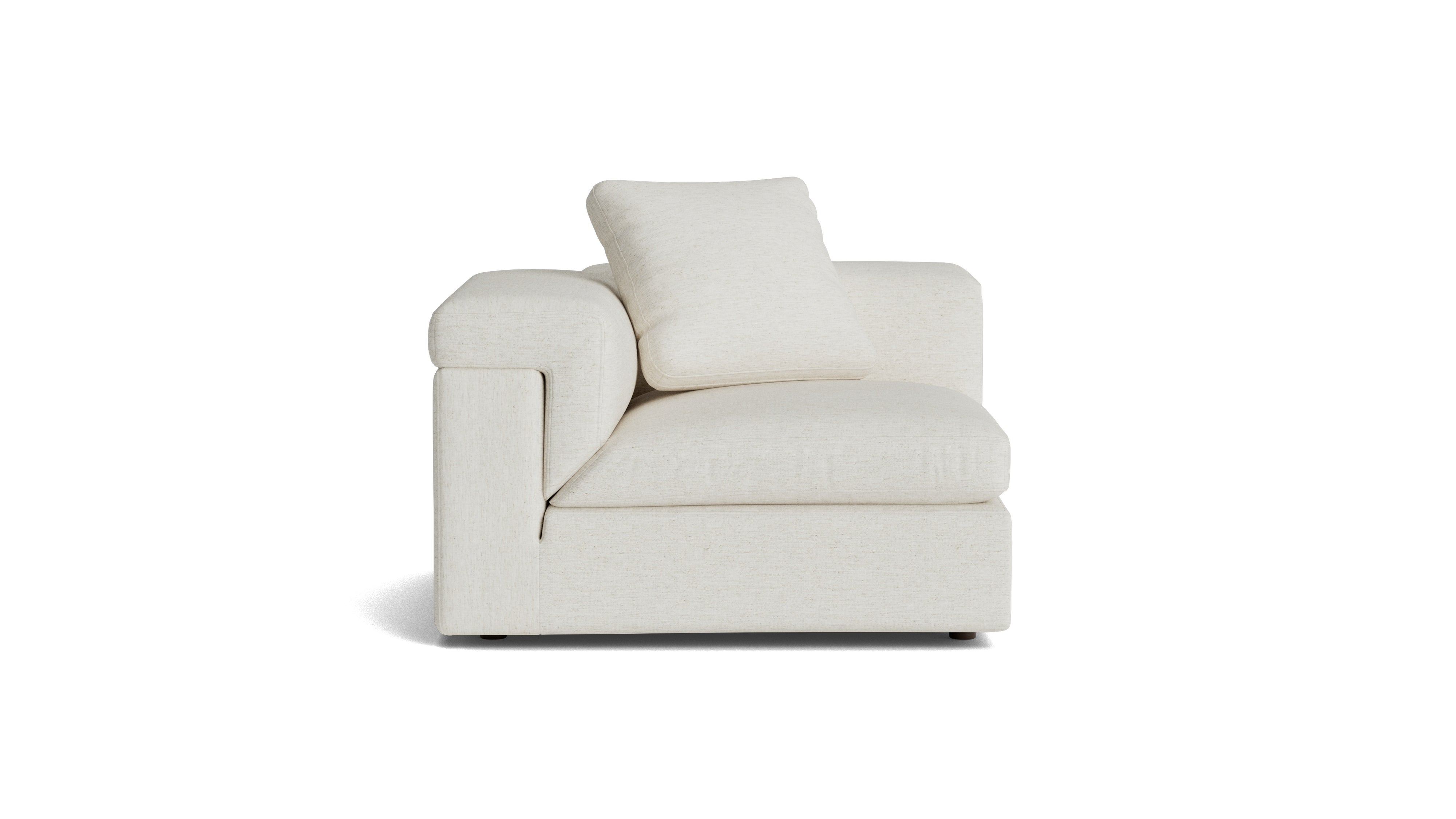 Saddle Corner Chair, Nomad Snow