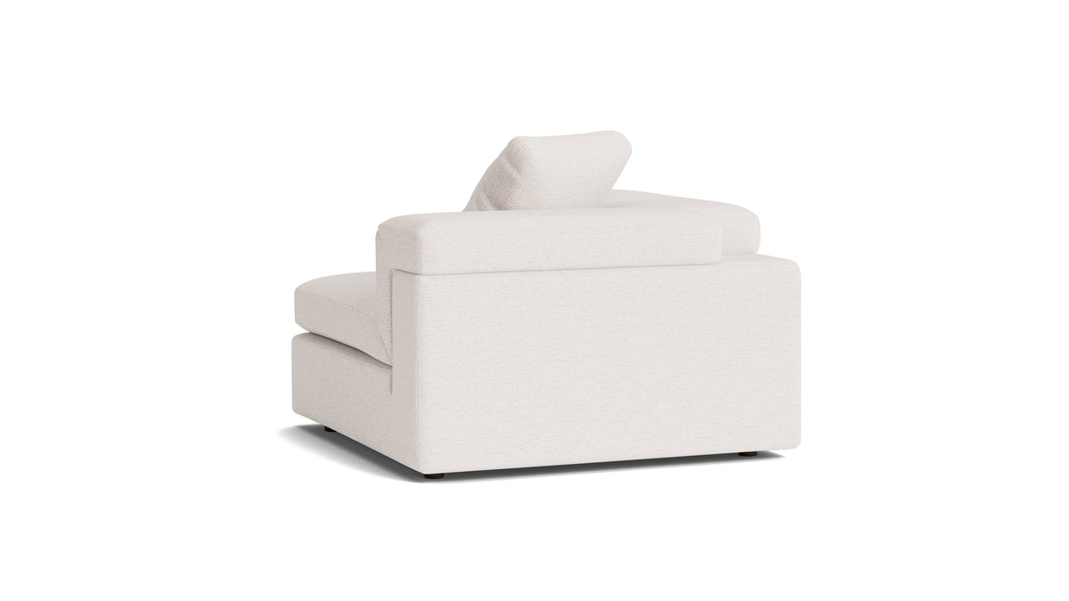 Saddle Corner Chair, Nomad Snow