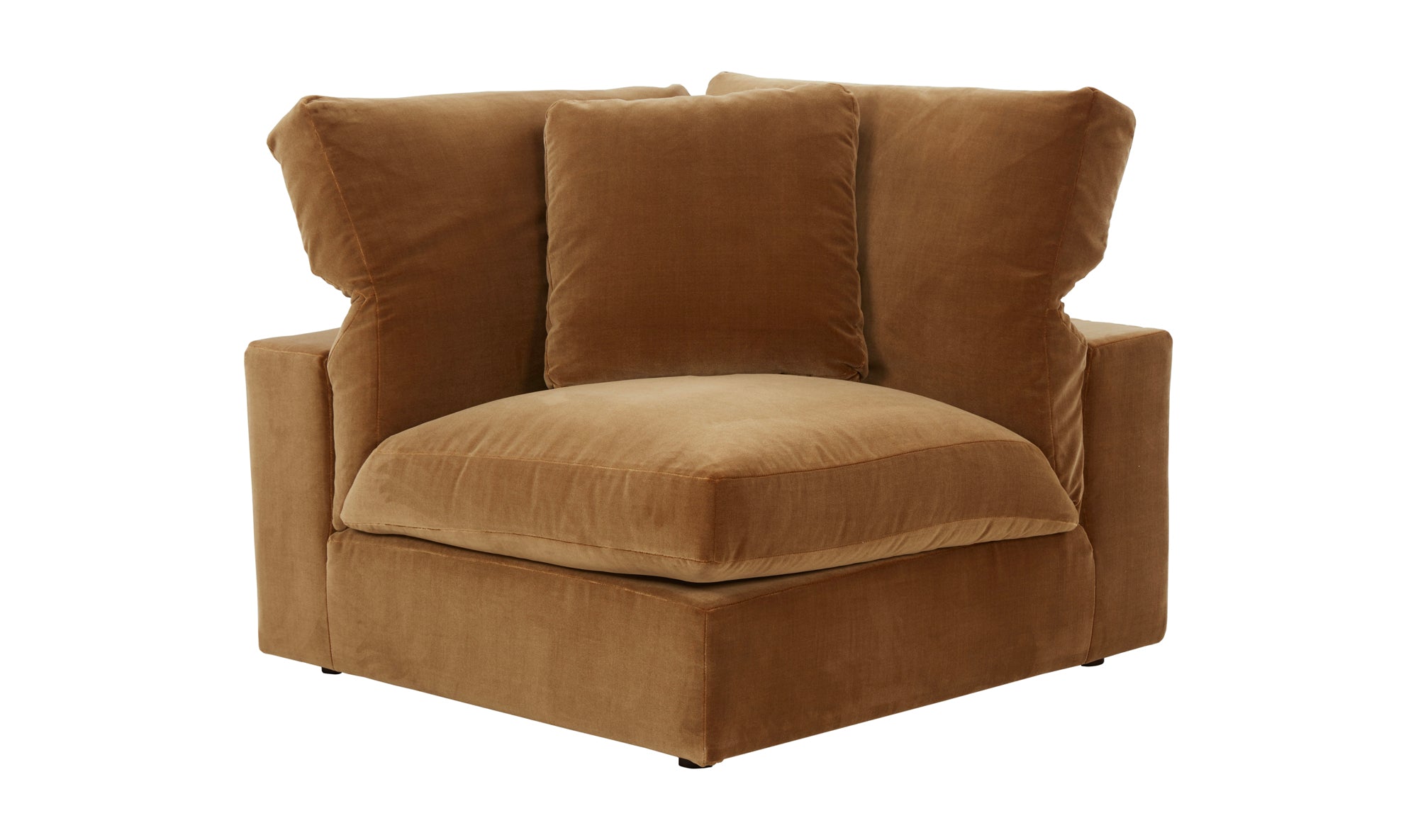 Saddle Corner Chair, Gold