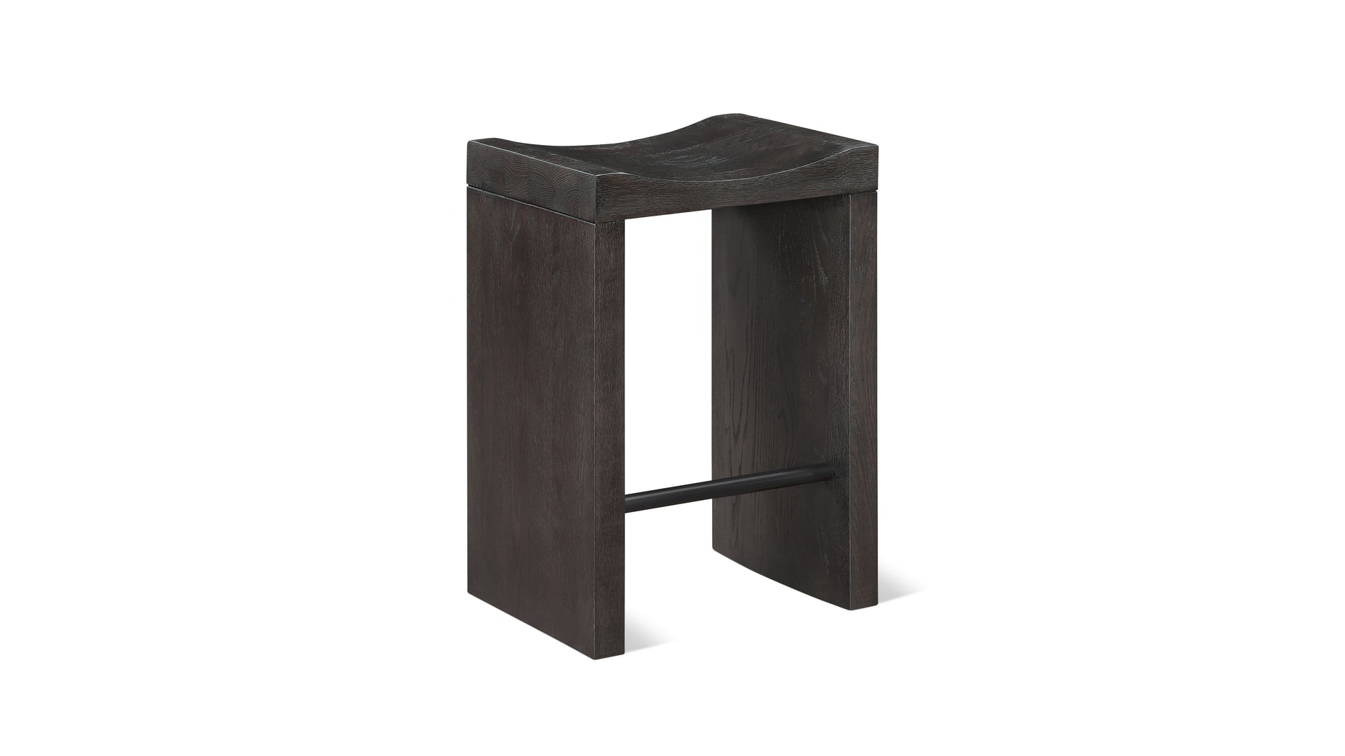 Hollow Counter Stool, Dark Brown Oak_image