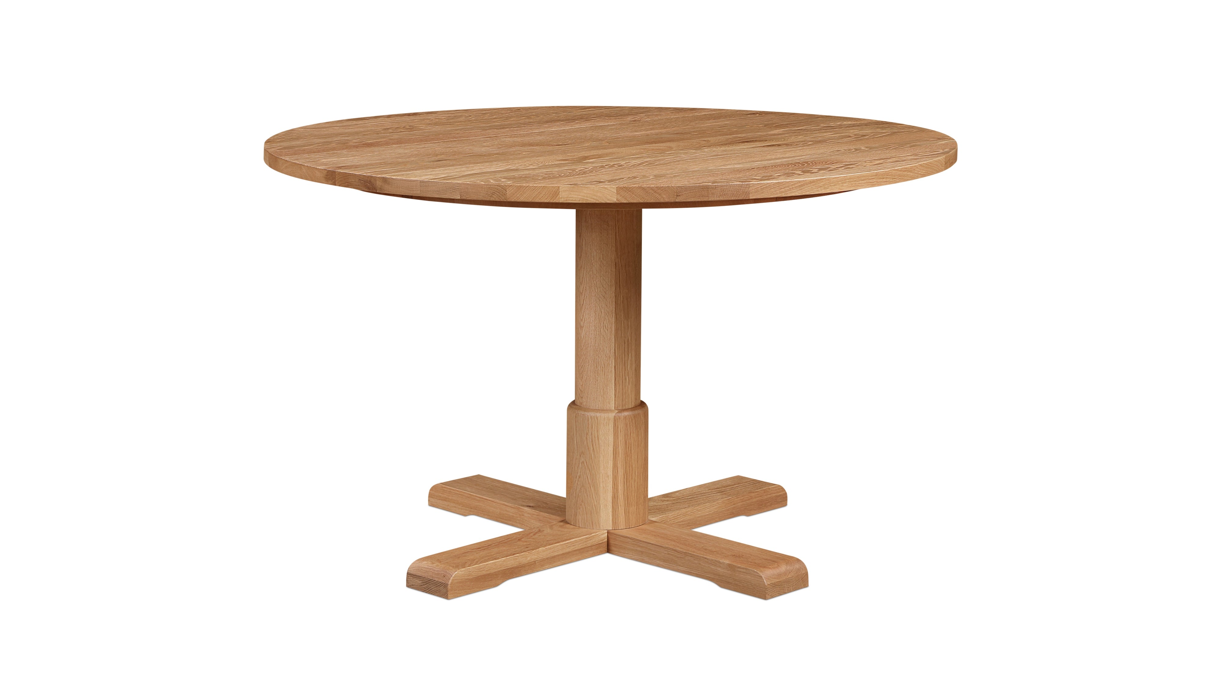 Mill Round Dining Table, Seats 4-5 People, Natural Oak