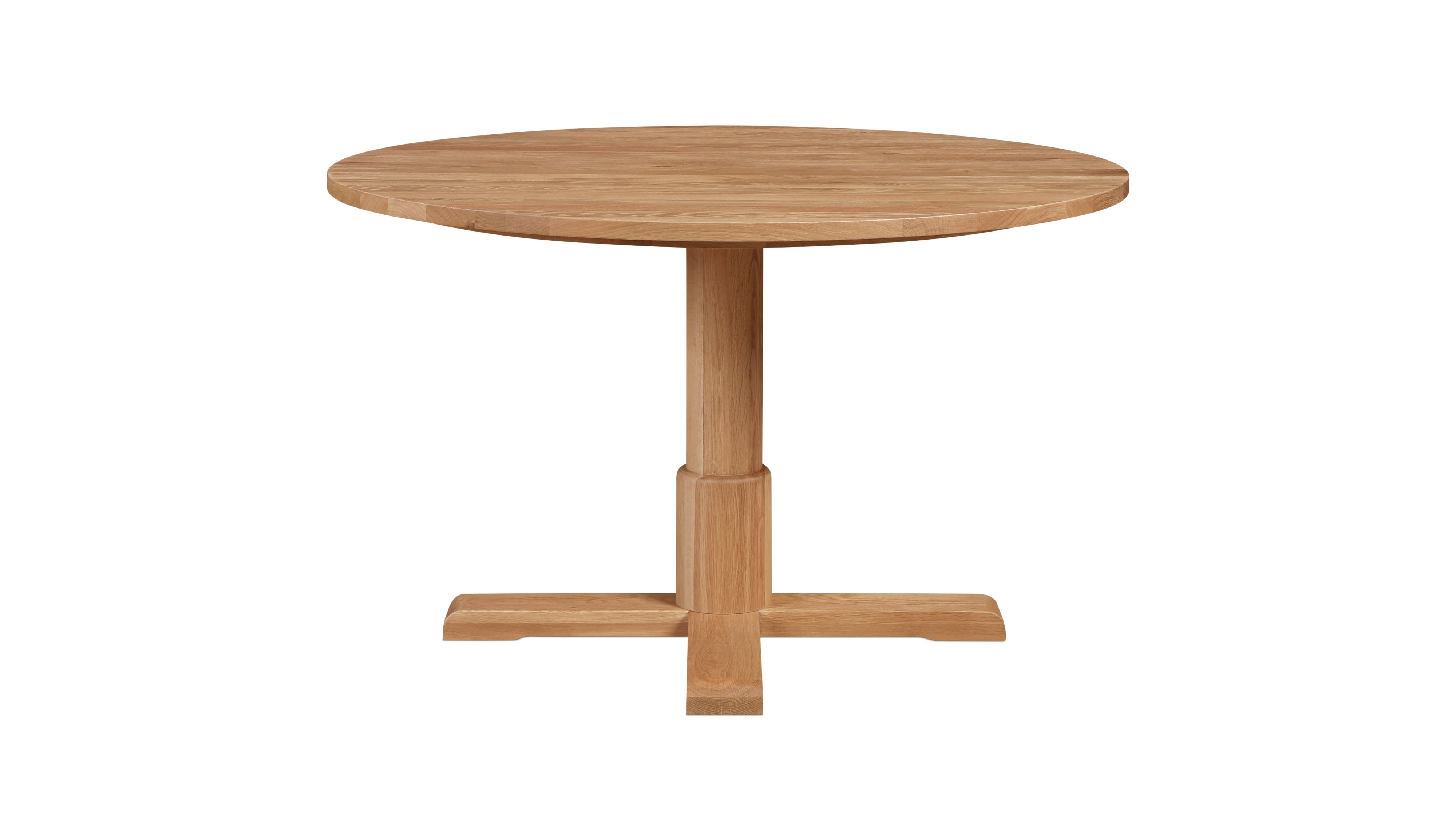 Mill Round Dining Table, Seats 4-5 People, Natural Oak