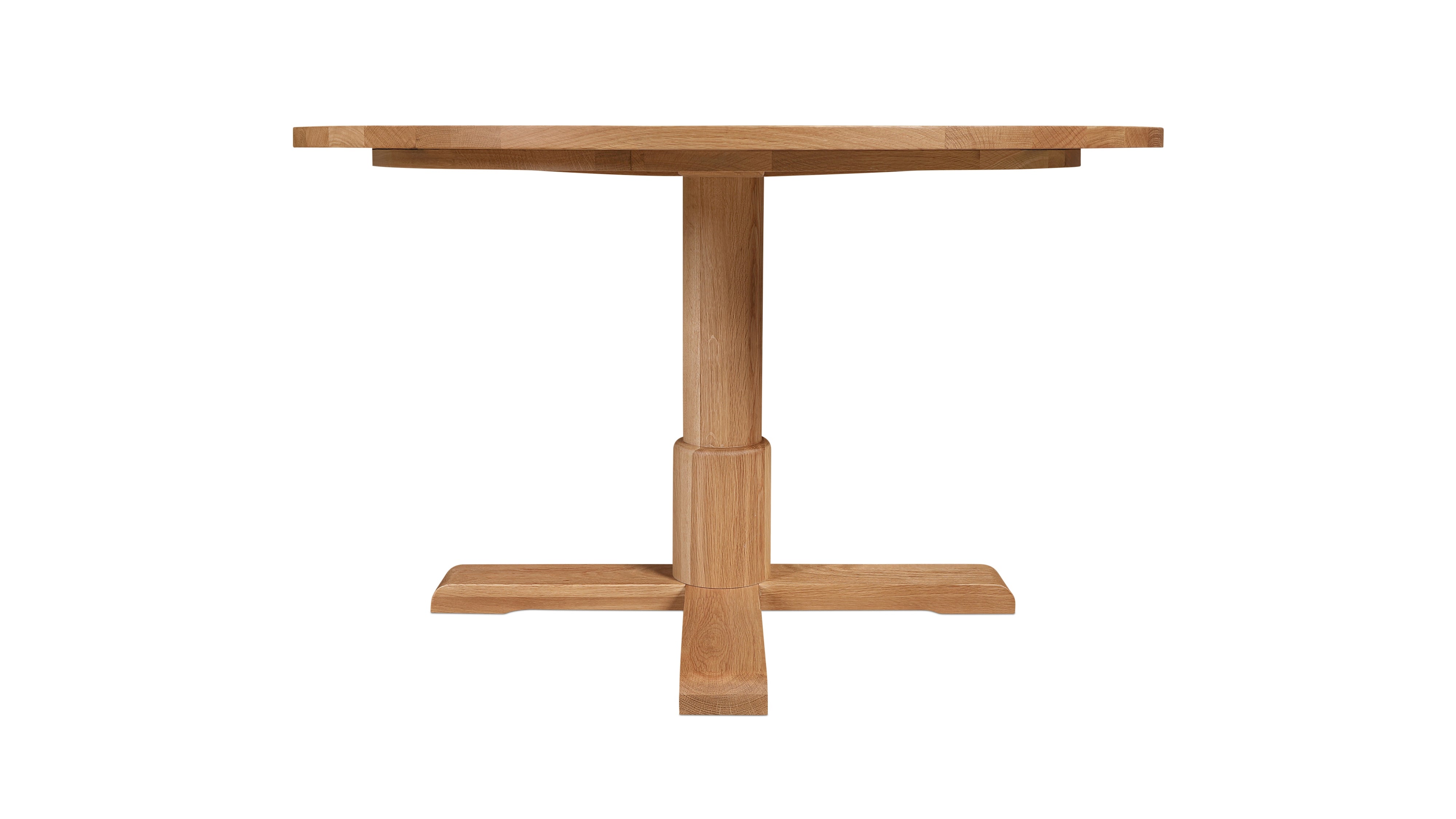 Mill Round Dining Table, Seats 4-5 People, Natural Oak