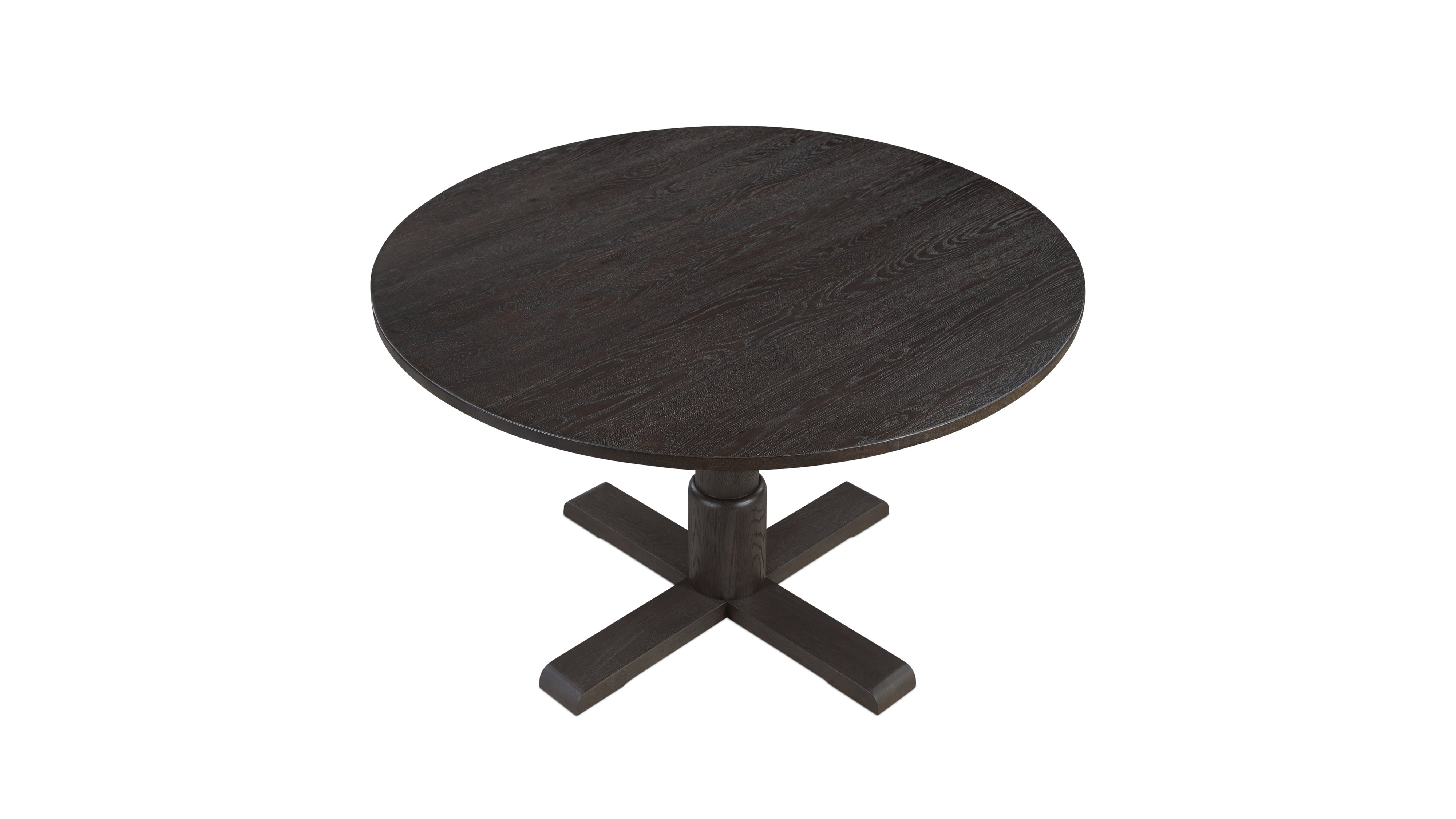 Mill Round Dining Table, Seats 4-5 People, Dark Brown Oak