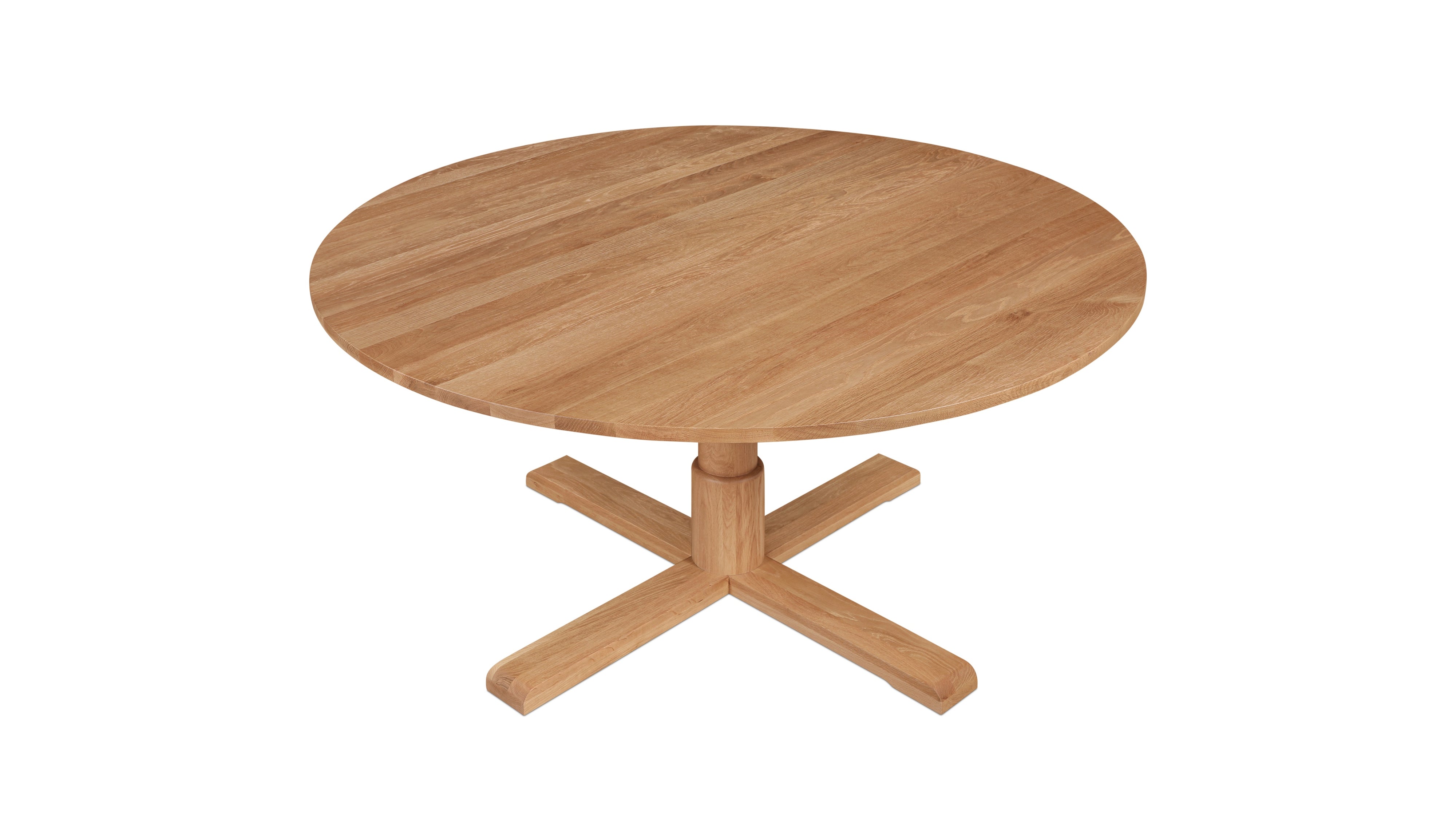 Mill Round Dining Table, Seats 6-7 People, Natural Oak