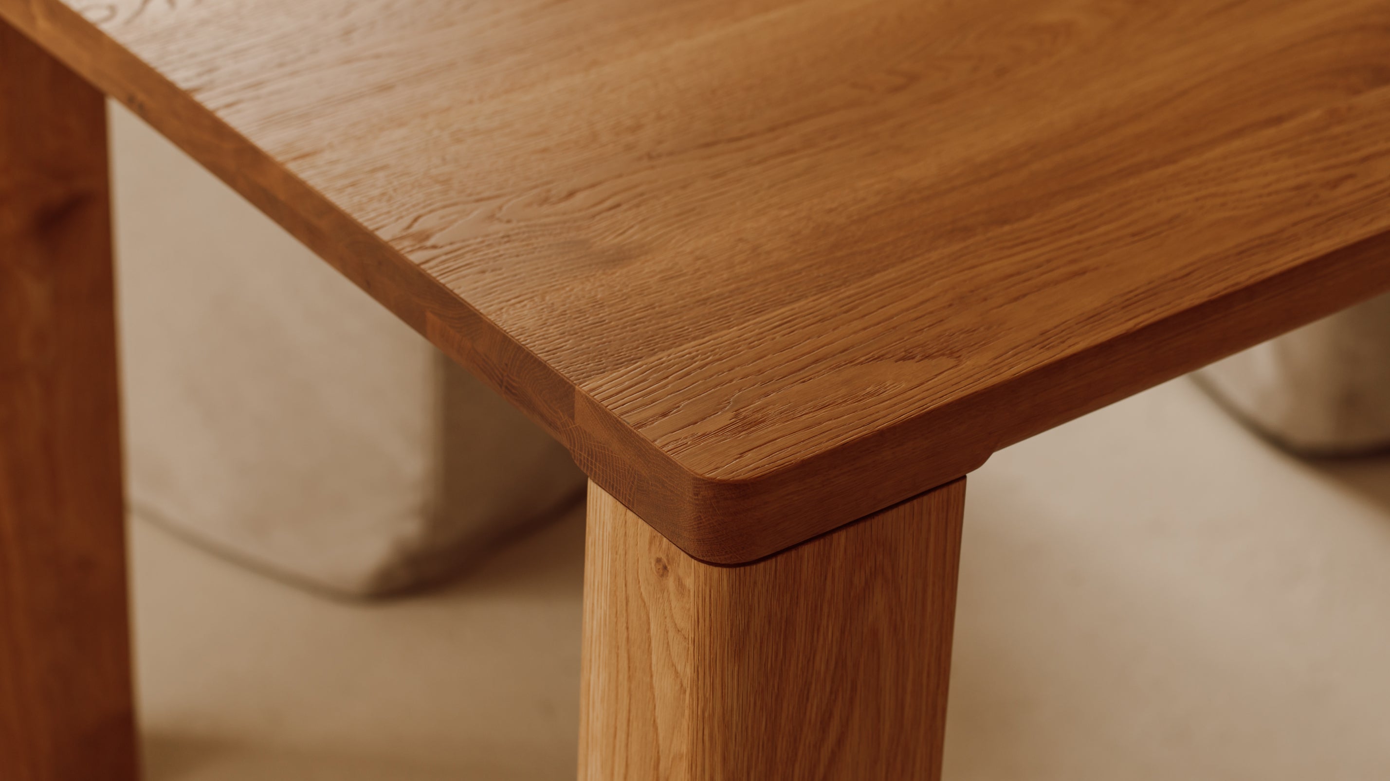 Foundry Dining Table, Seats 6-8 People, Natural Oak