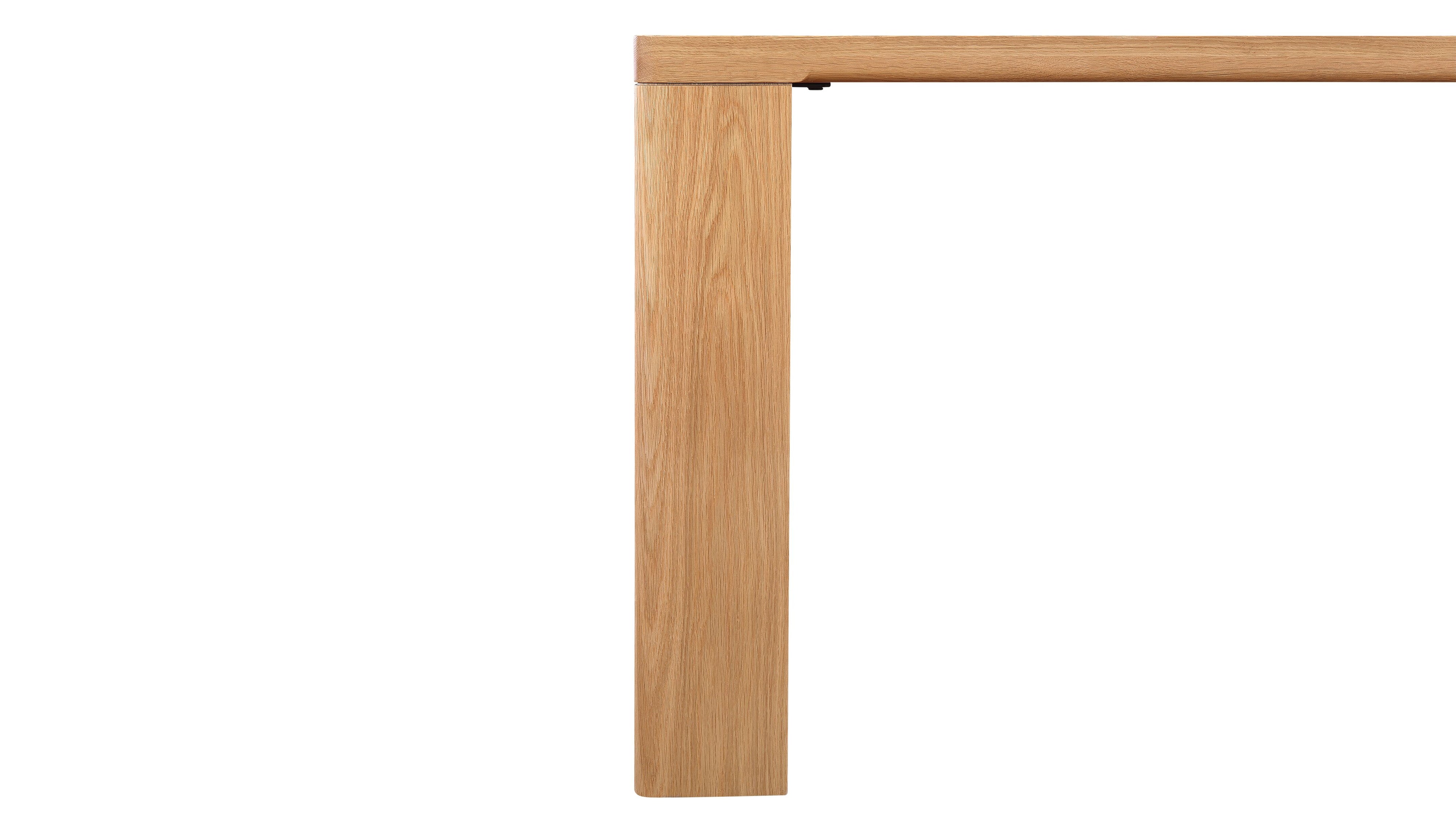 Foundry Dining Table, Seats 6-8 People, Natural Oak