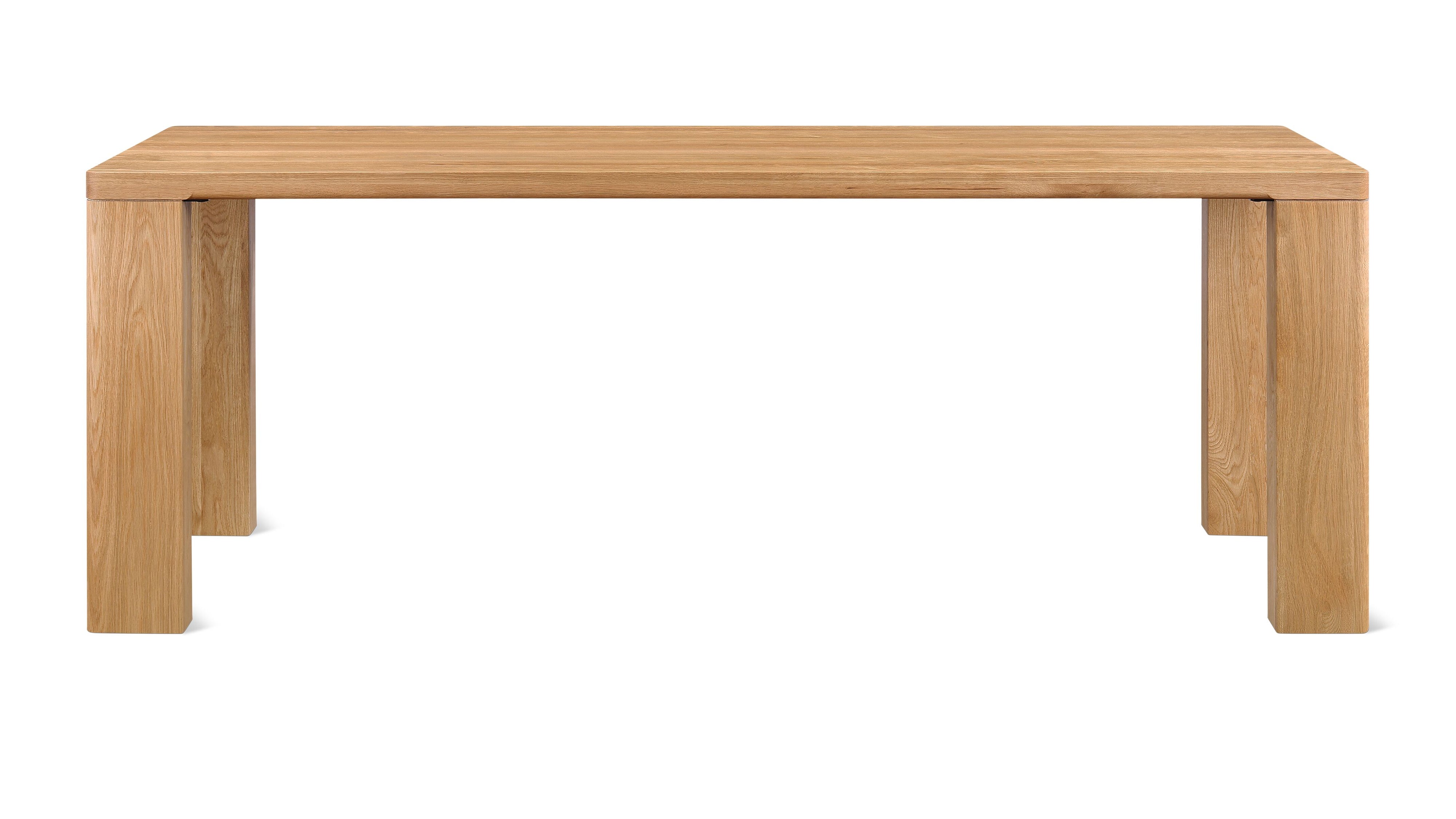 Foundry Dining Table, Seats 6-8 People, Natural Oak