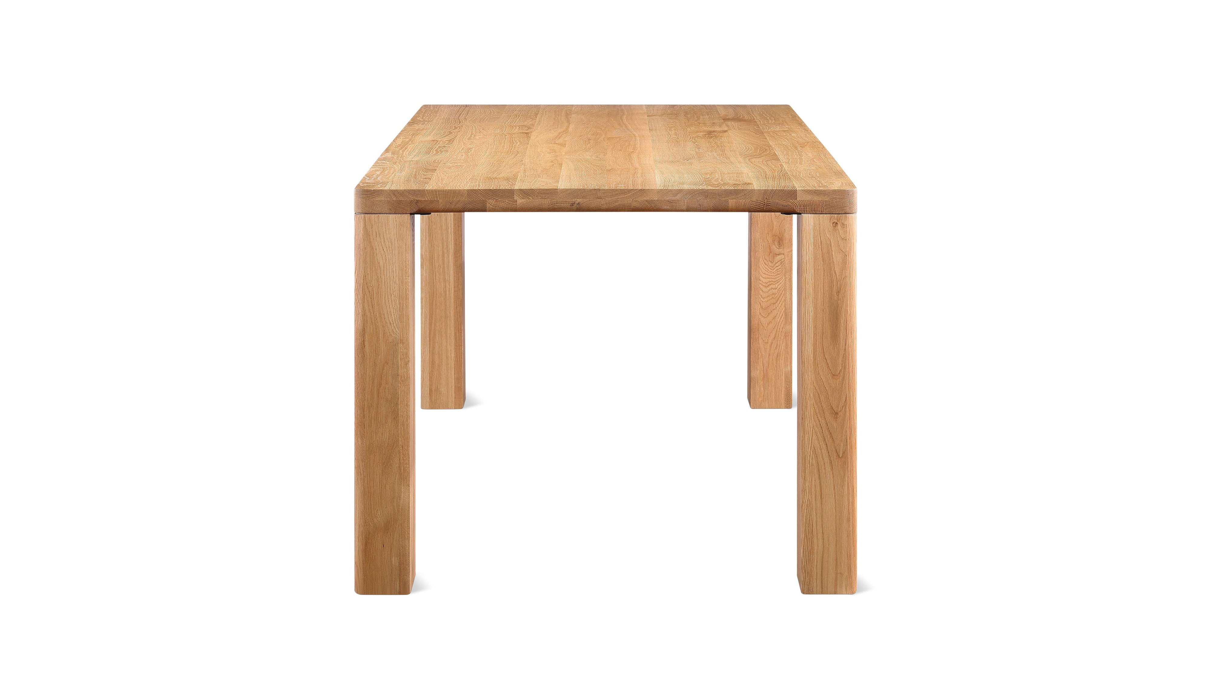 Foundry Dining Table, Seats 6-8 People, Natural Oak