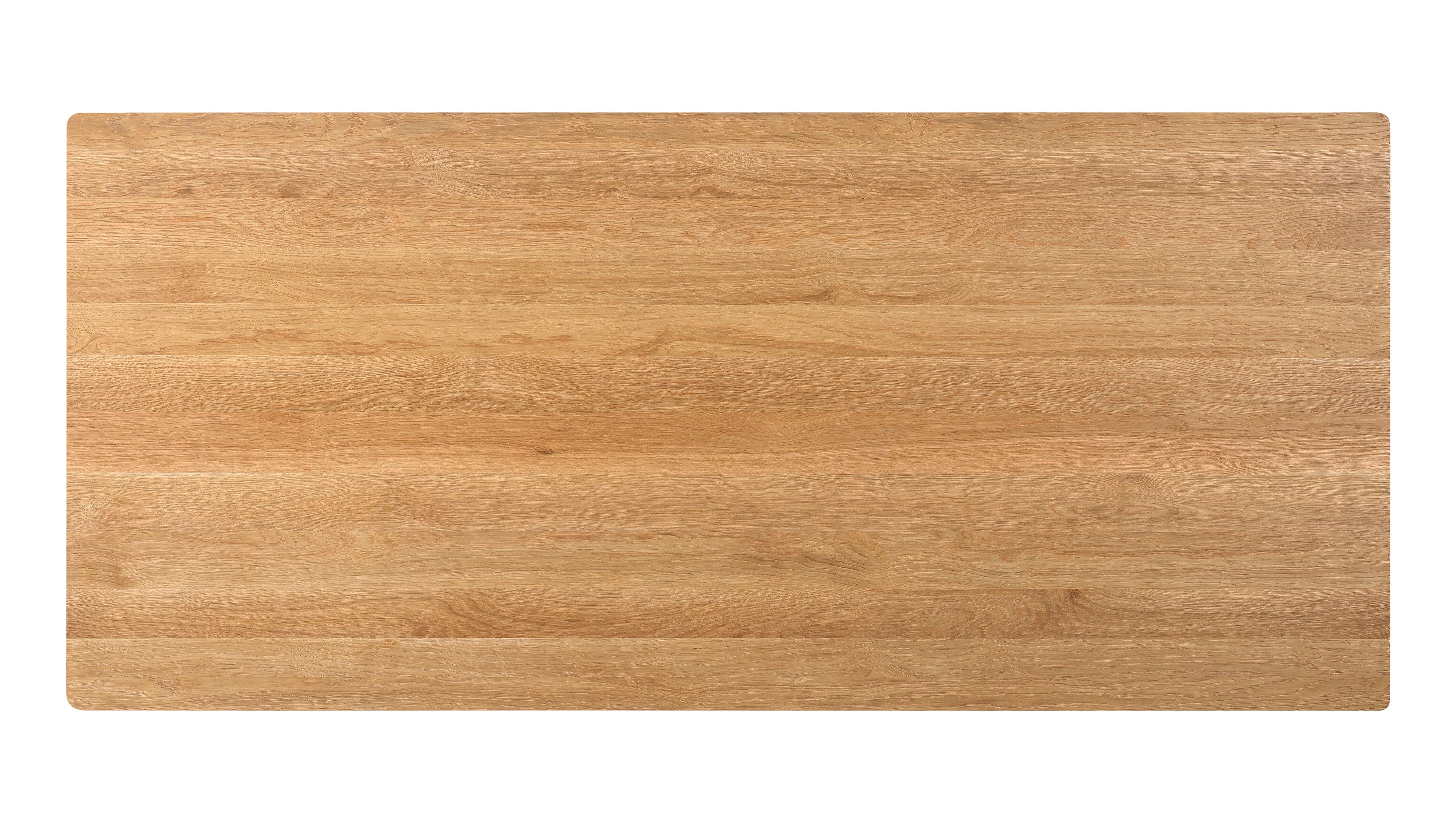 Foundry Dining Table, Seats 6-8 People, Natural Oak