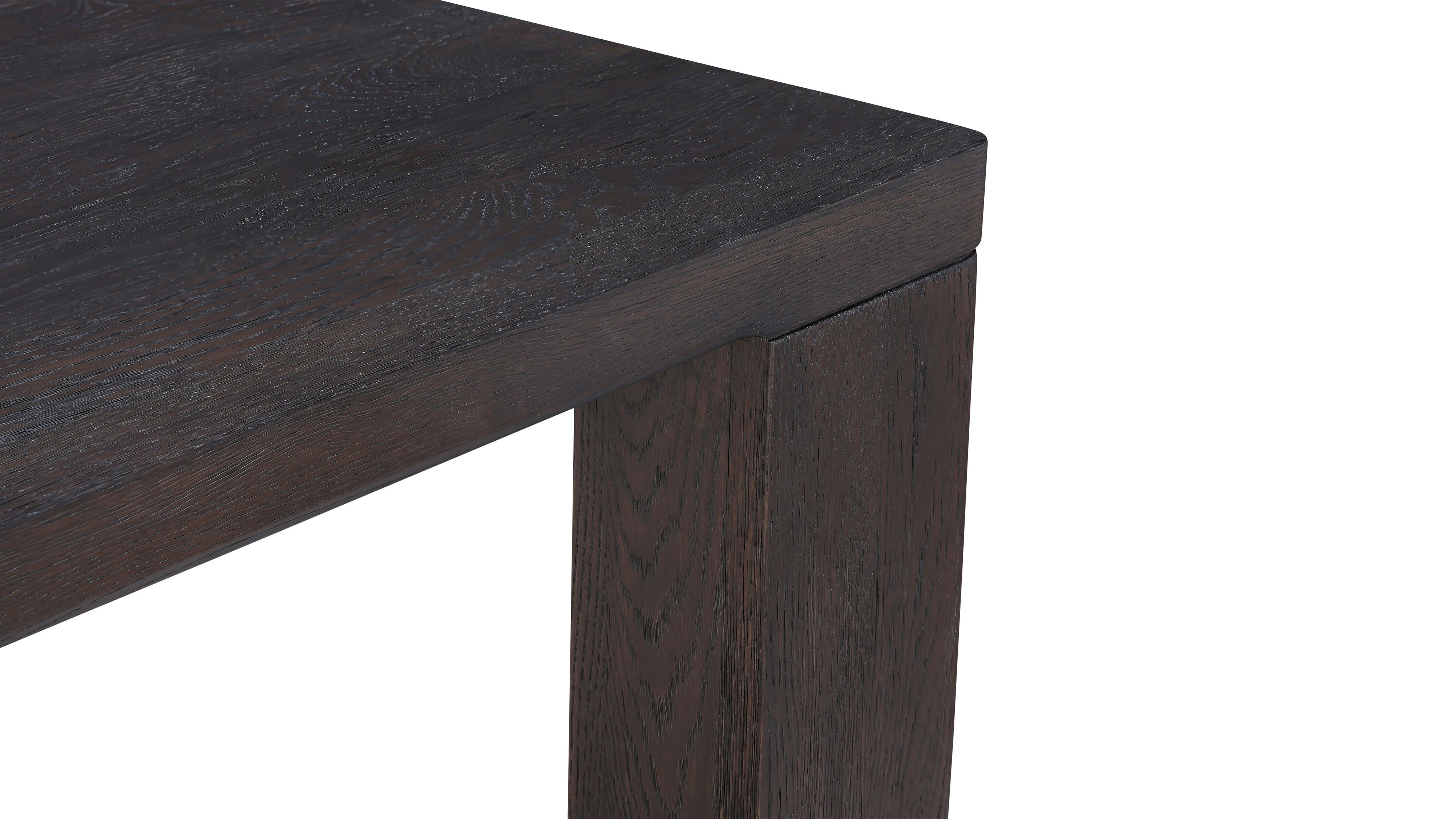 Foundry Dining Table, Seats 6-8 People, Dark Brown Oak