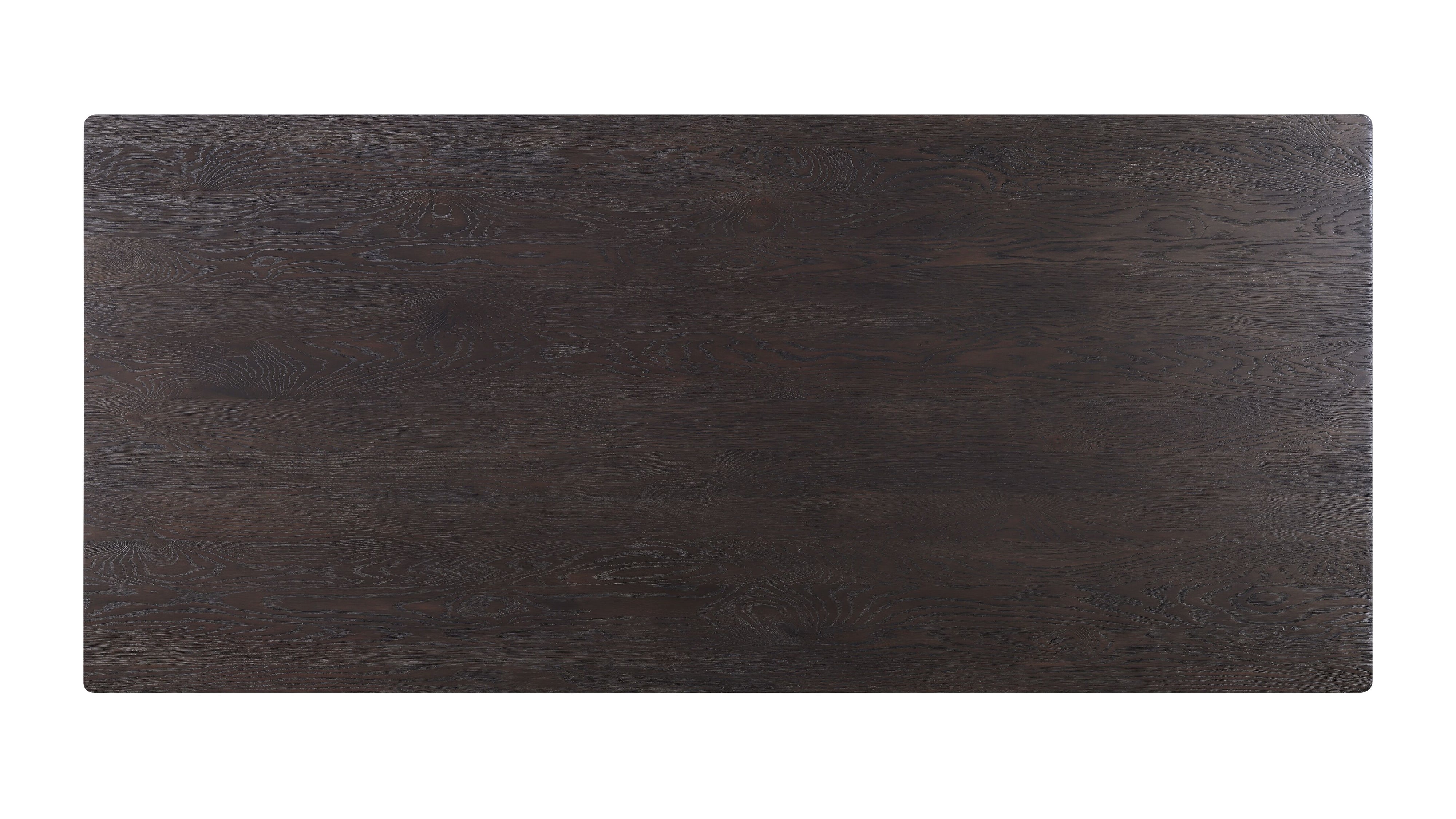 Foundry Dining Table, Seats 6-8 People, Dark Brown Oak