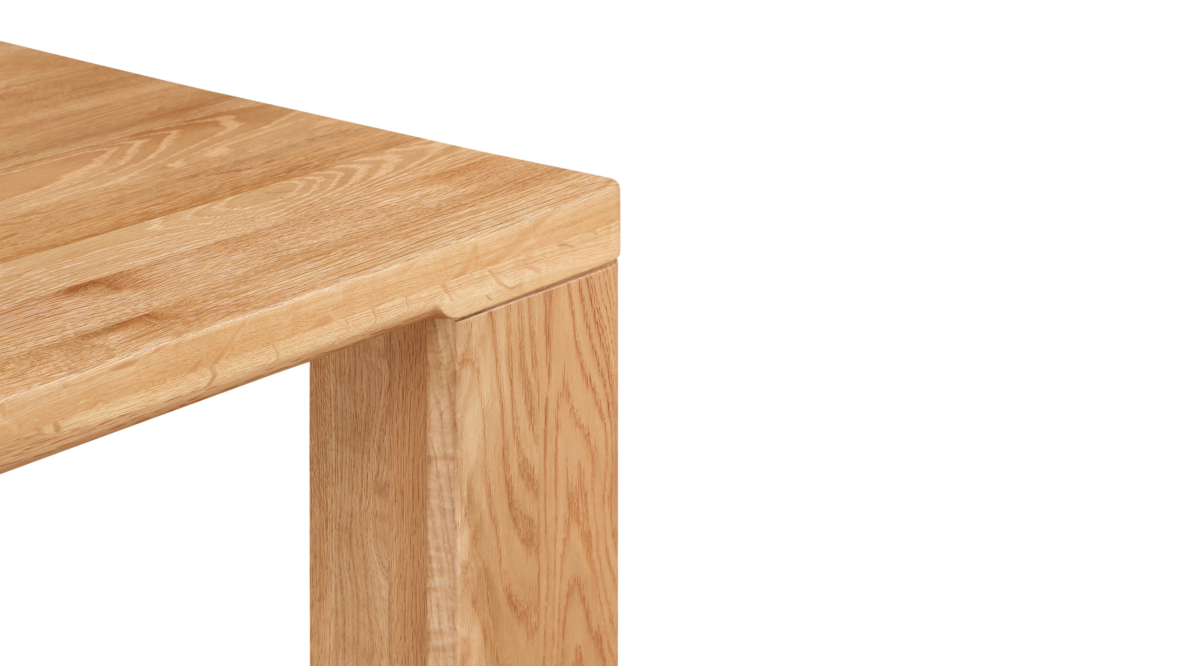 Foundry Dining Table, Seats 8-10 People, Natural Oak