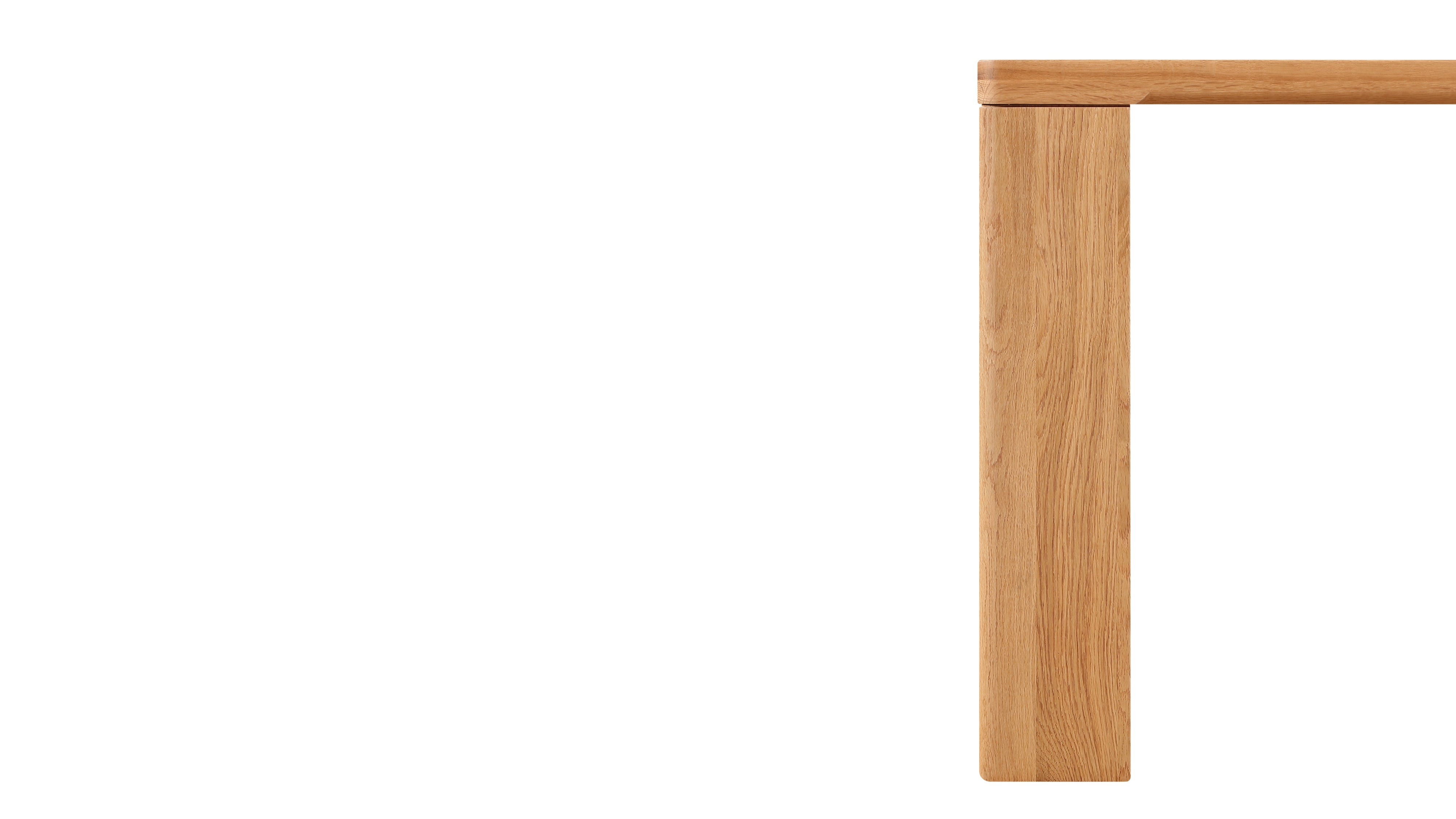 Foundry Dining Table, Seats 8-10 People, Natural Oak