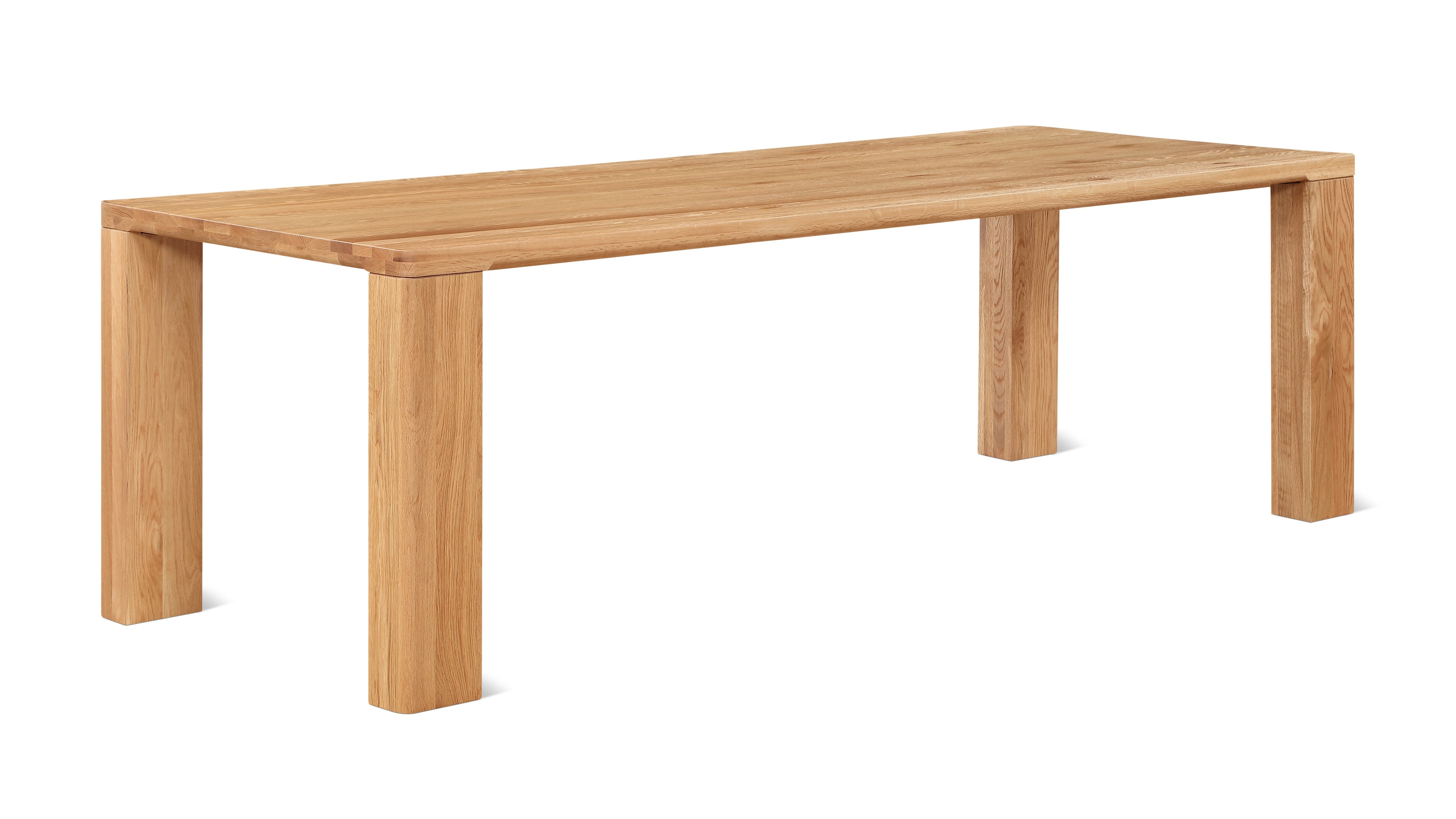 Foundry Dining Table, Seats 6-8 People, Natural Oak