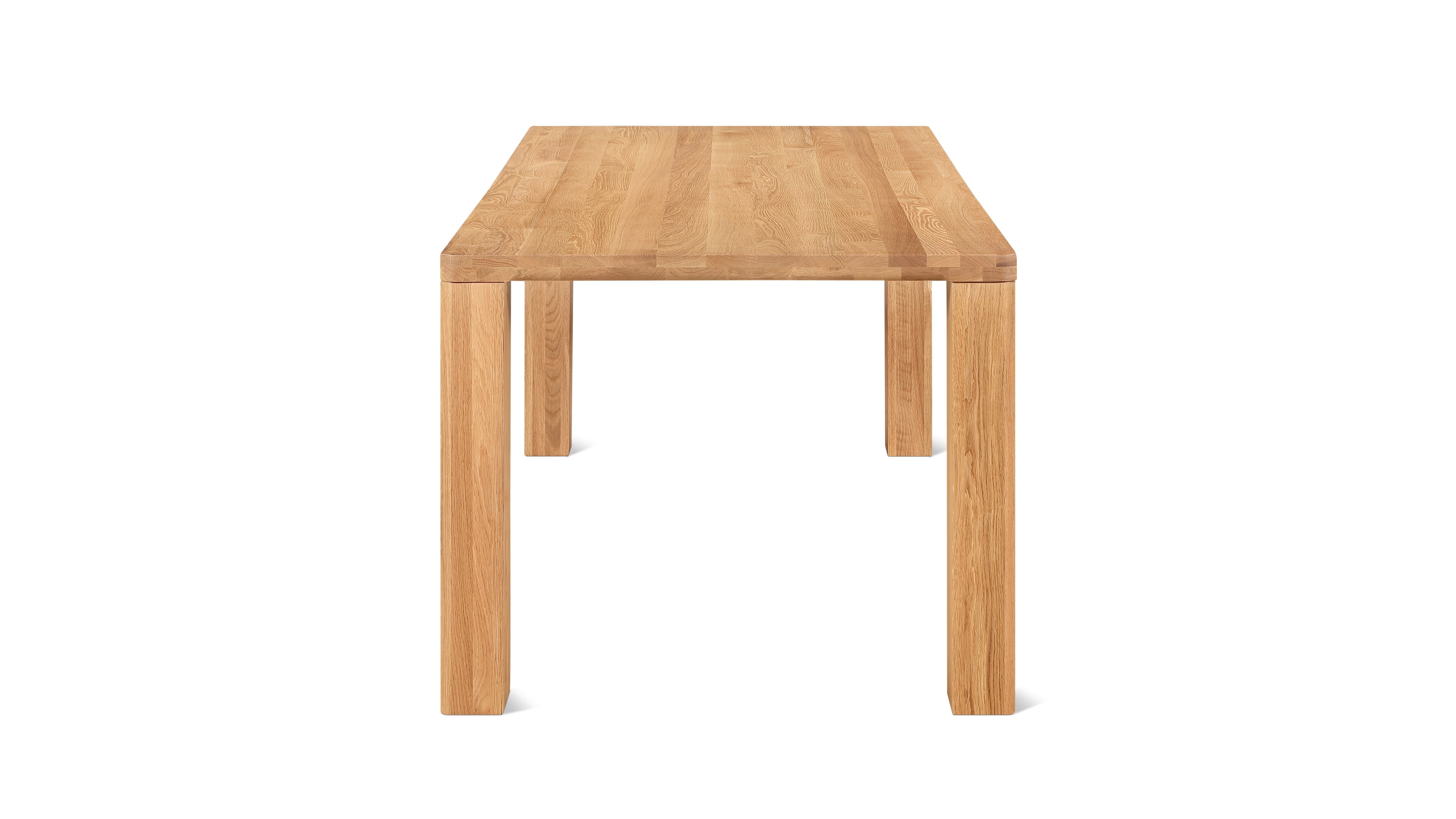 Foundry Dining Table, Seats 8-10 People, Natural Oak
