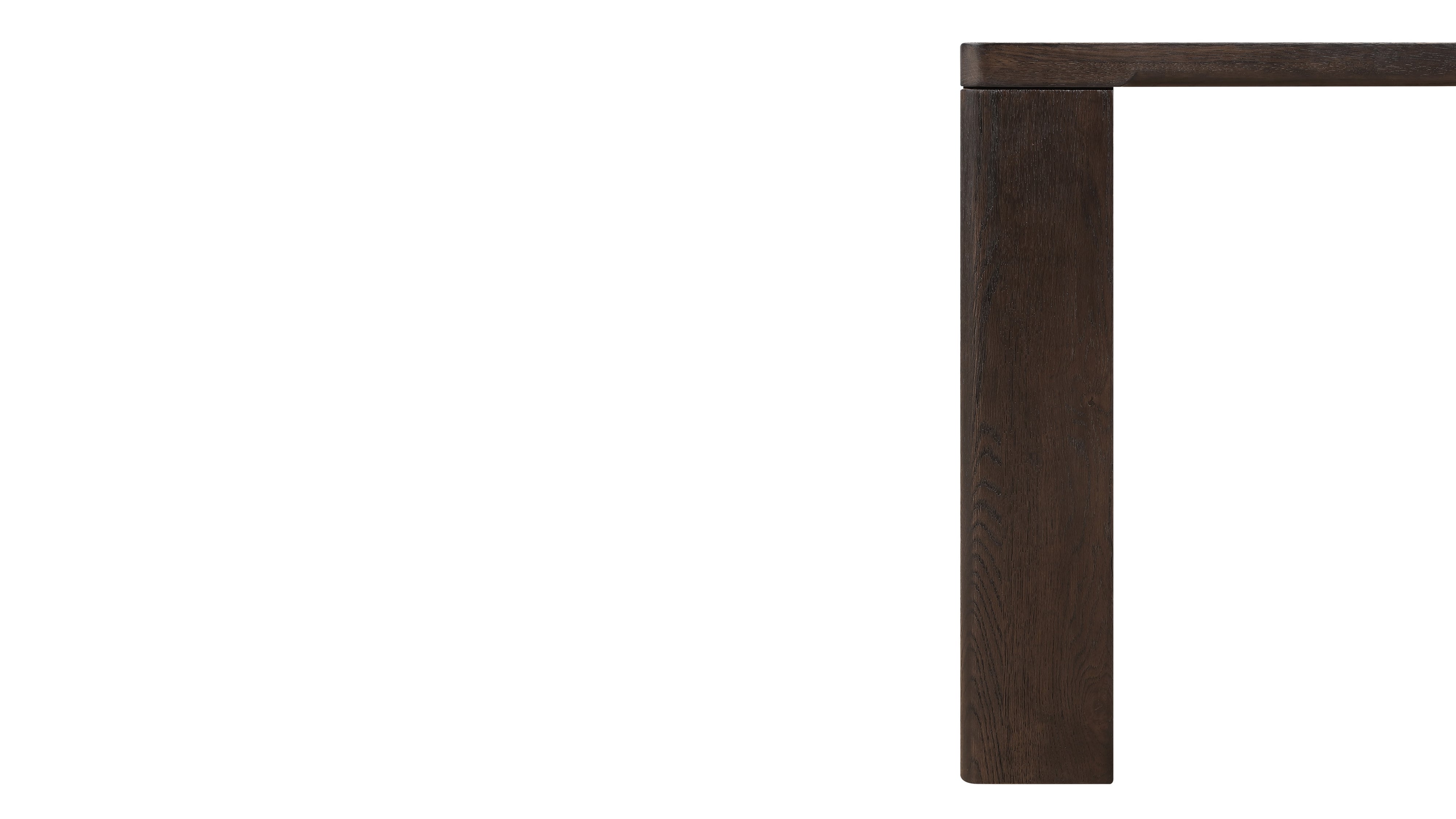 Foundry Dining Table, Seats 8-10 People, Dark Brown Oak