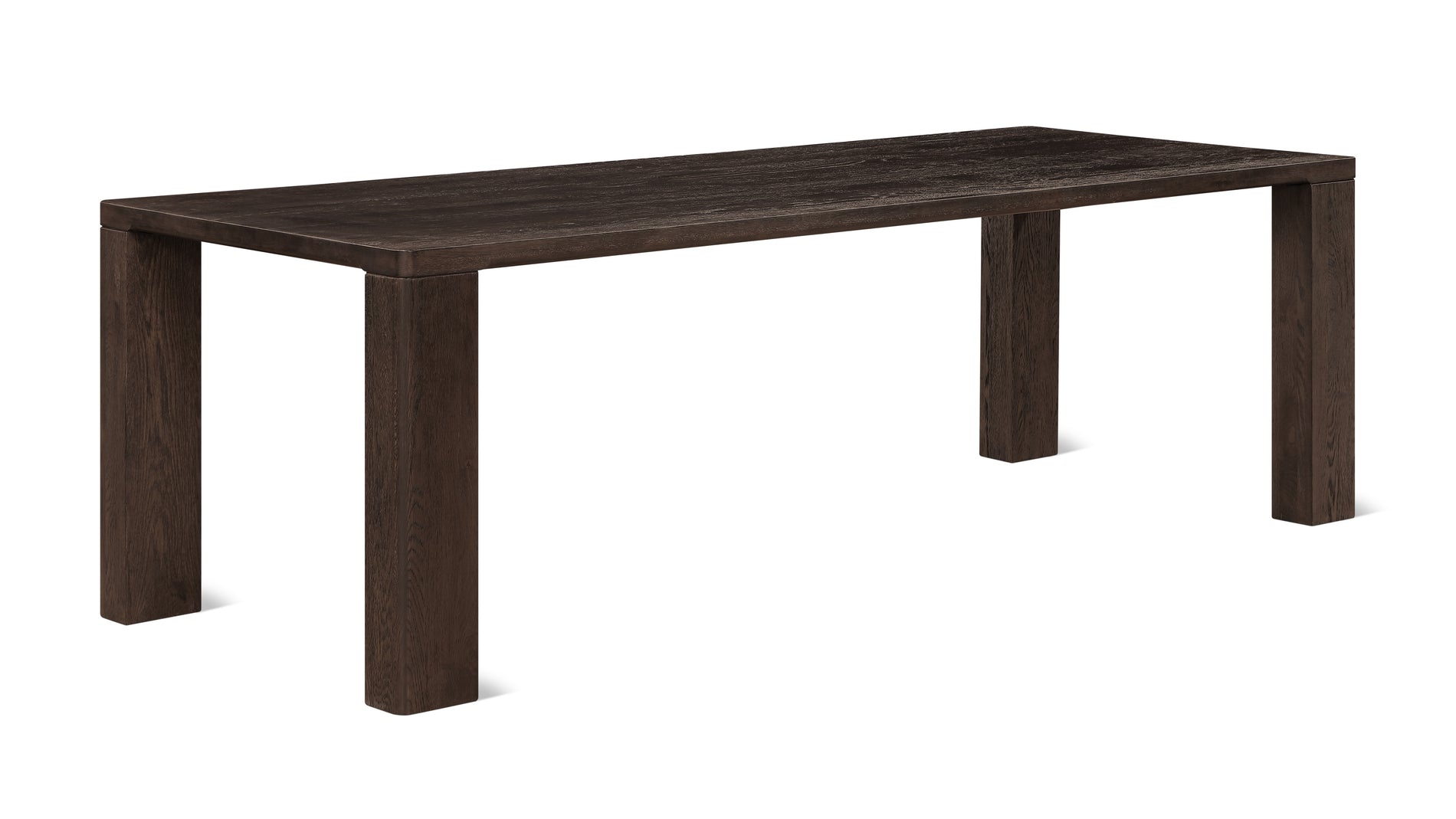 Foundry Dining Table, Seats 8-10 People, Dark Brown Oak_image