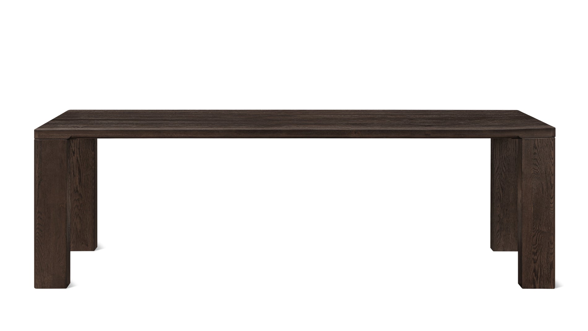 Foundry Dining Table, Seats 8-10 People, Dark Brown Oak_image