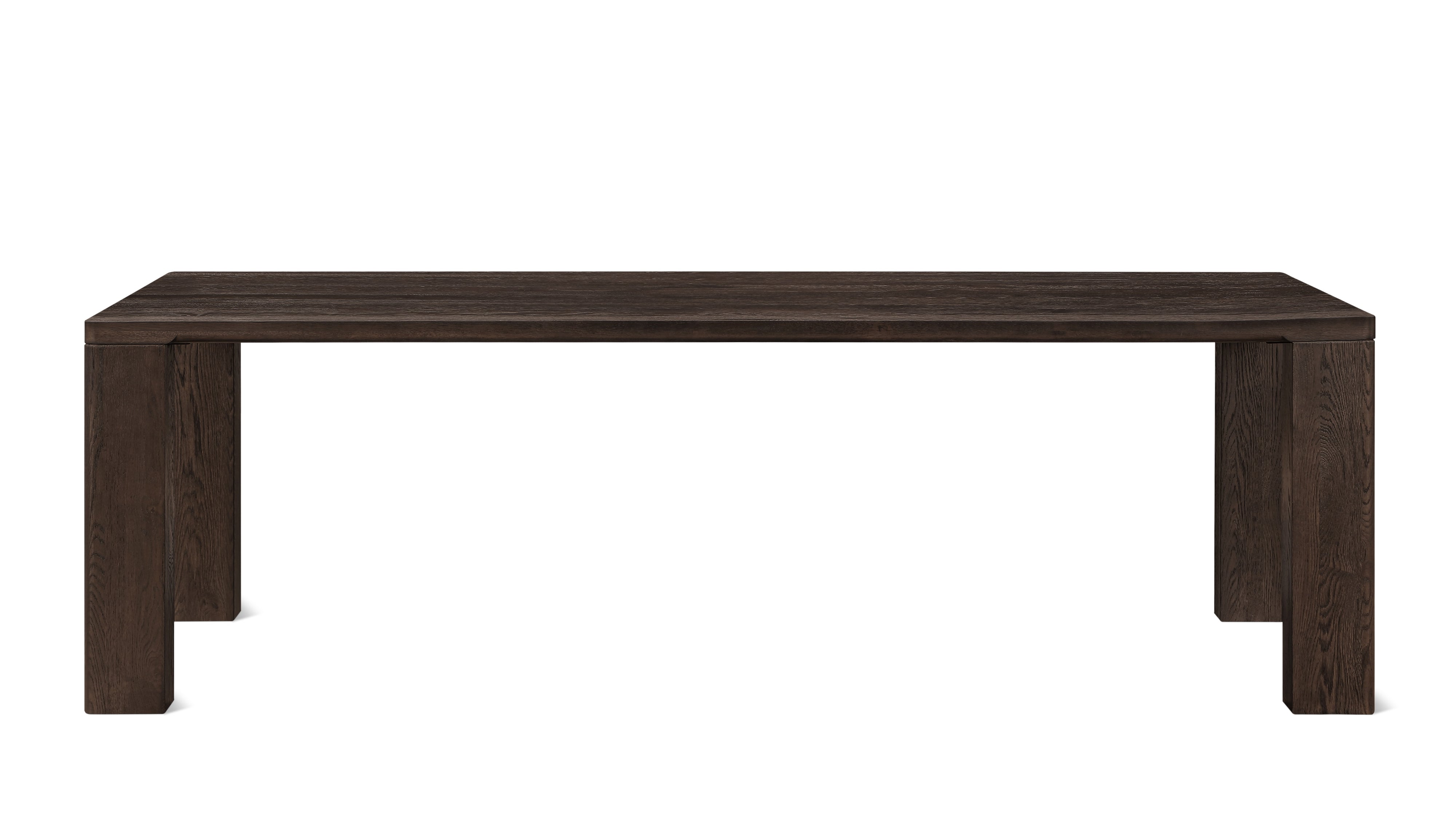 Foundry Dining Table, Seats 8-10 People, Dark Brown Oak
