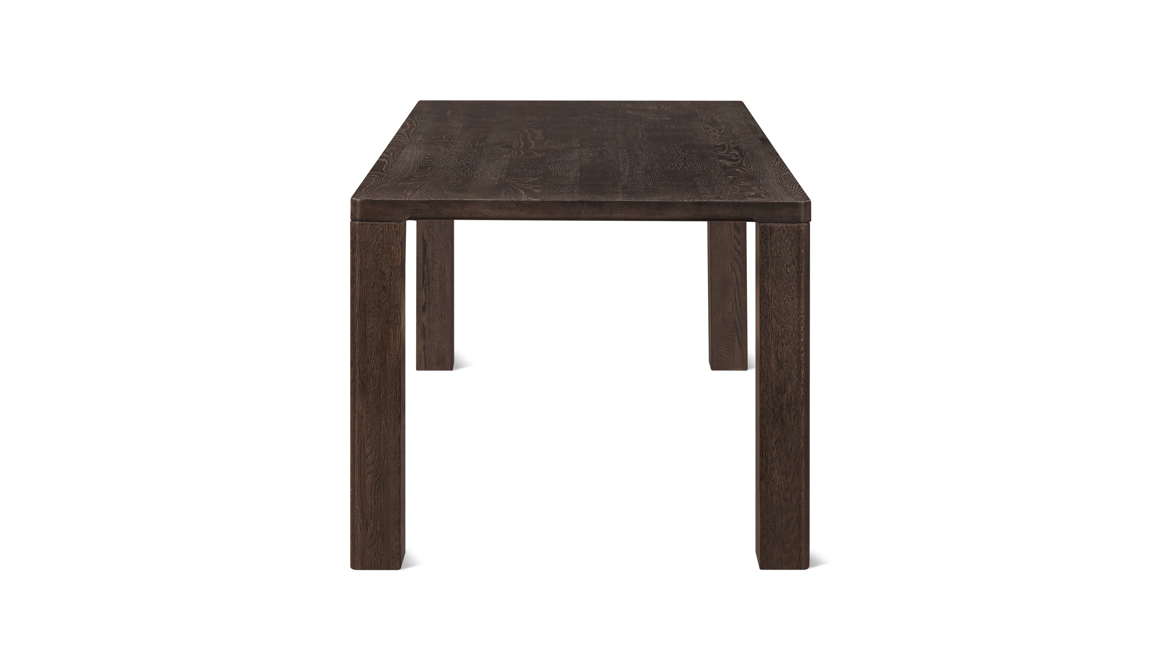 Foundry Dining Table, Seats 8-10 People, Dark Brown Oak