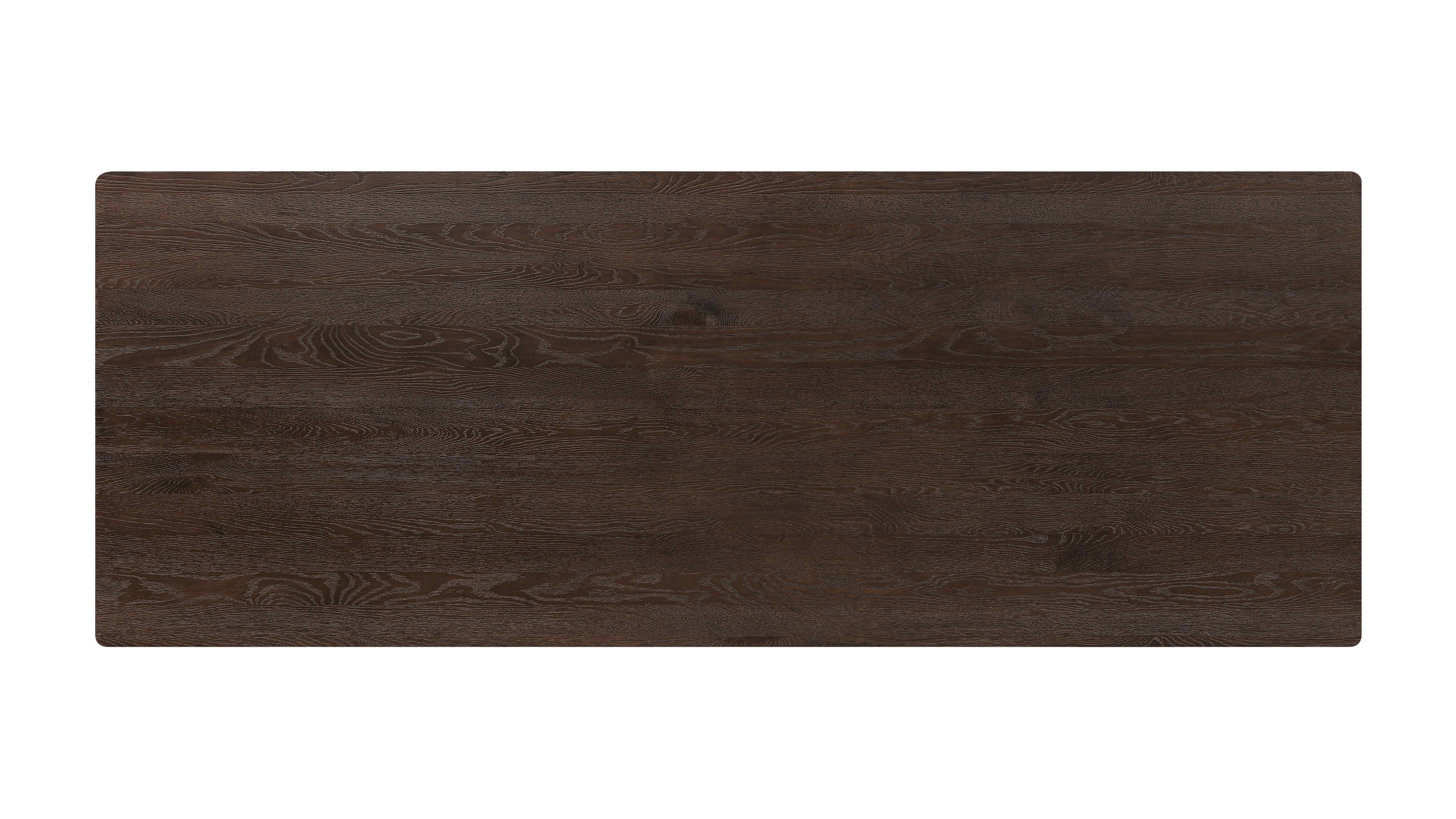 Foundry Dining Table, Seats 8-10 People, Dark Brown Oak