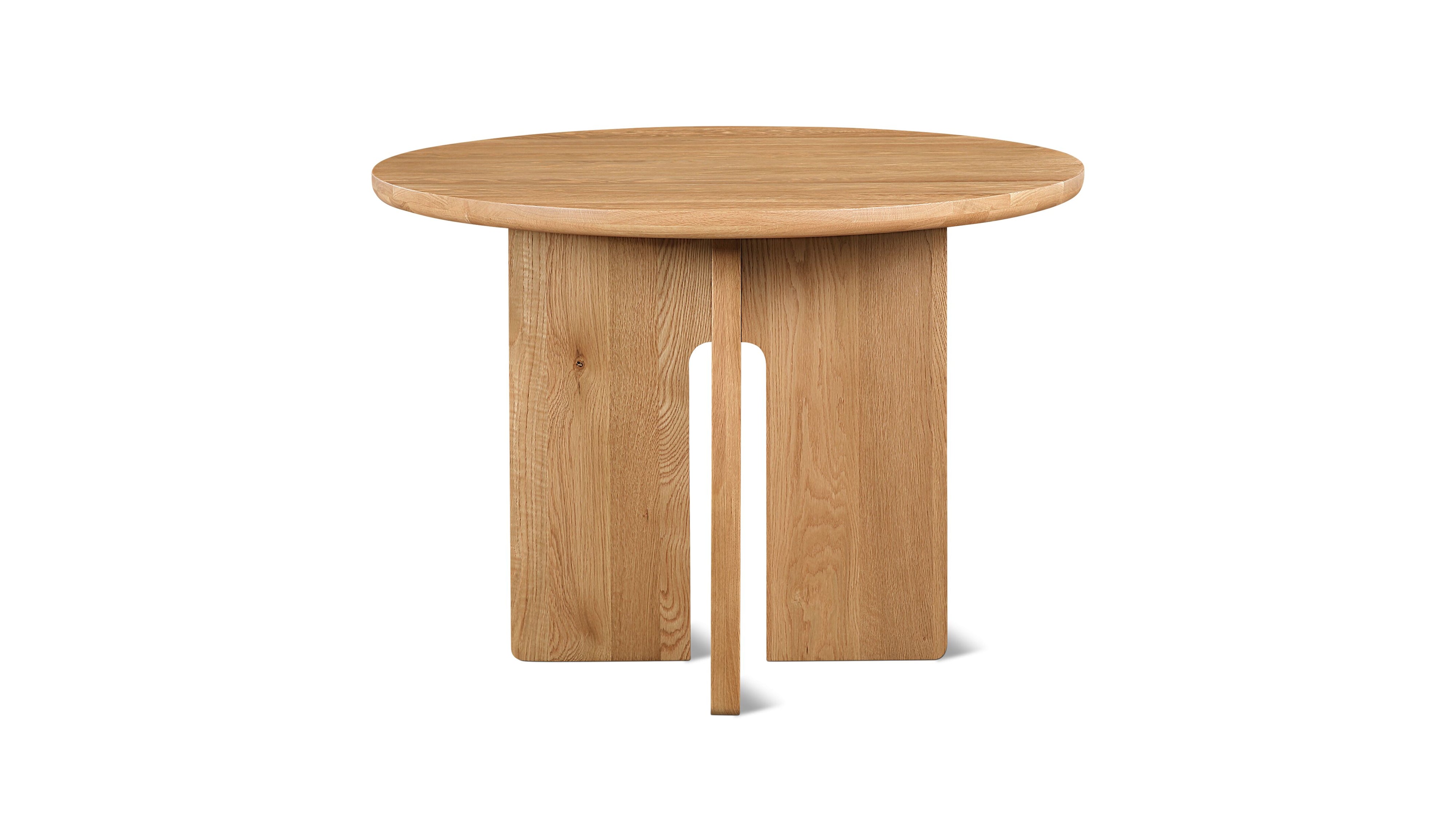 Clover Round Dining Table, Seats 3-4 People, Natural Oak