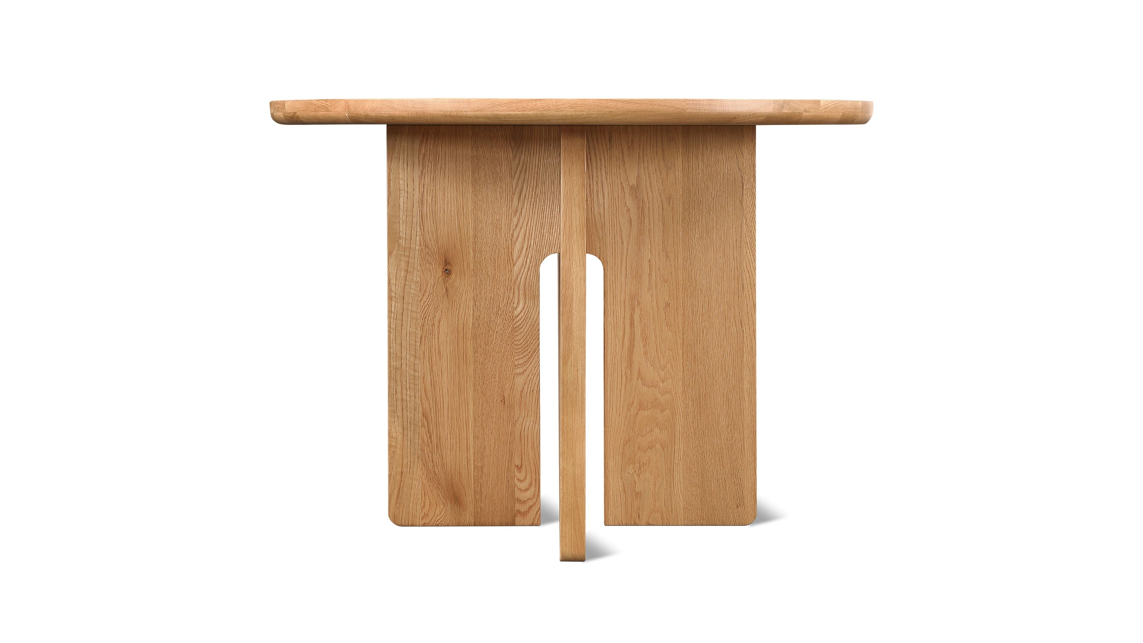 Clover Round Dining Table, Seats 3-4 People, Natural Oak