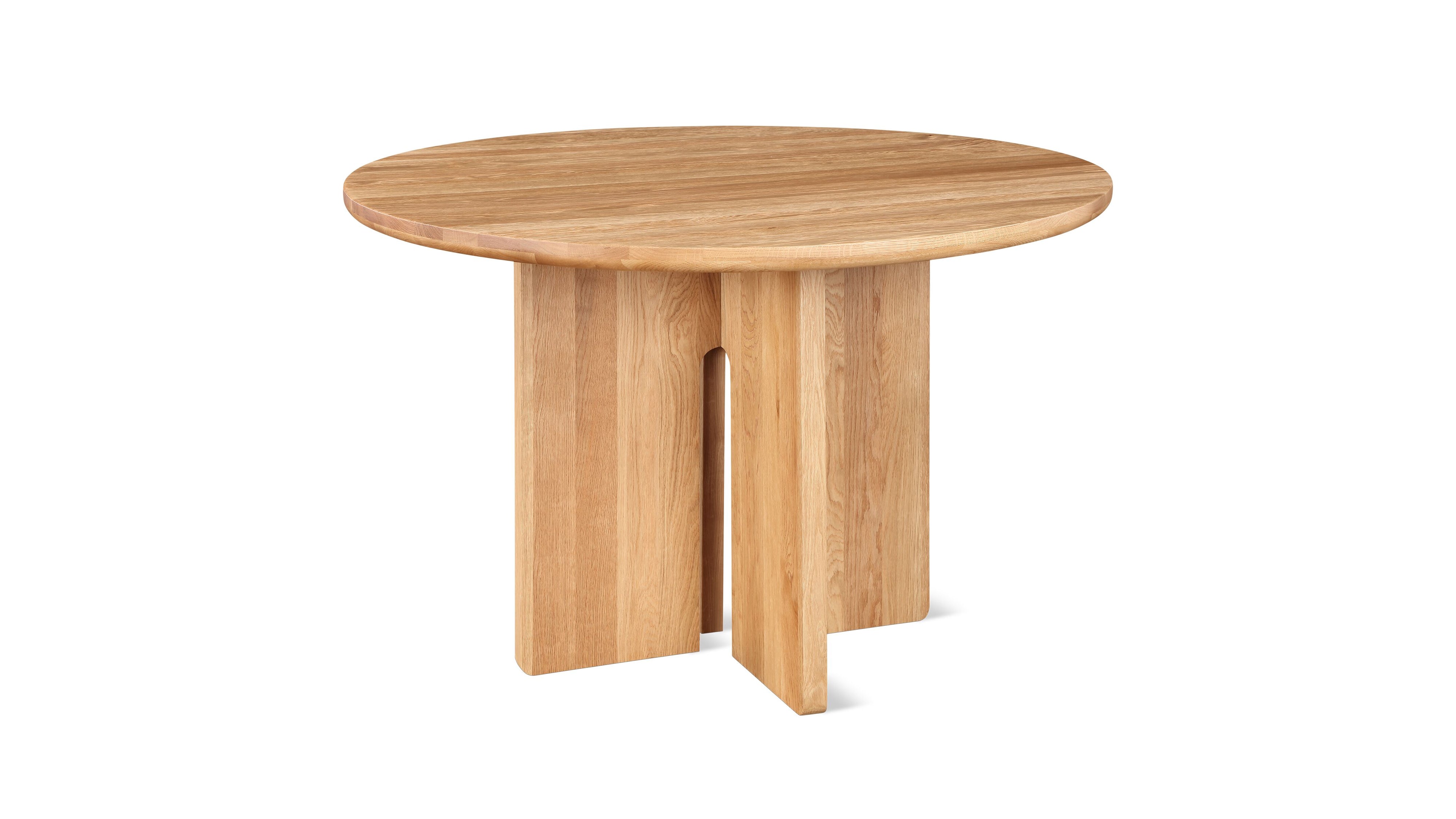 Clover Round Dining Table, Seats 4-5 People, Natural Oak