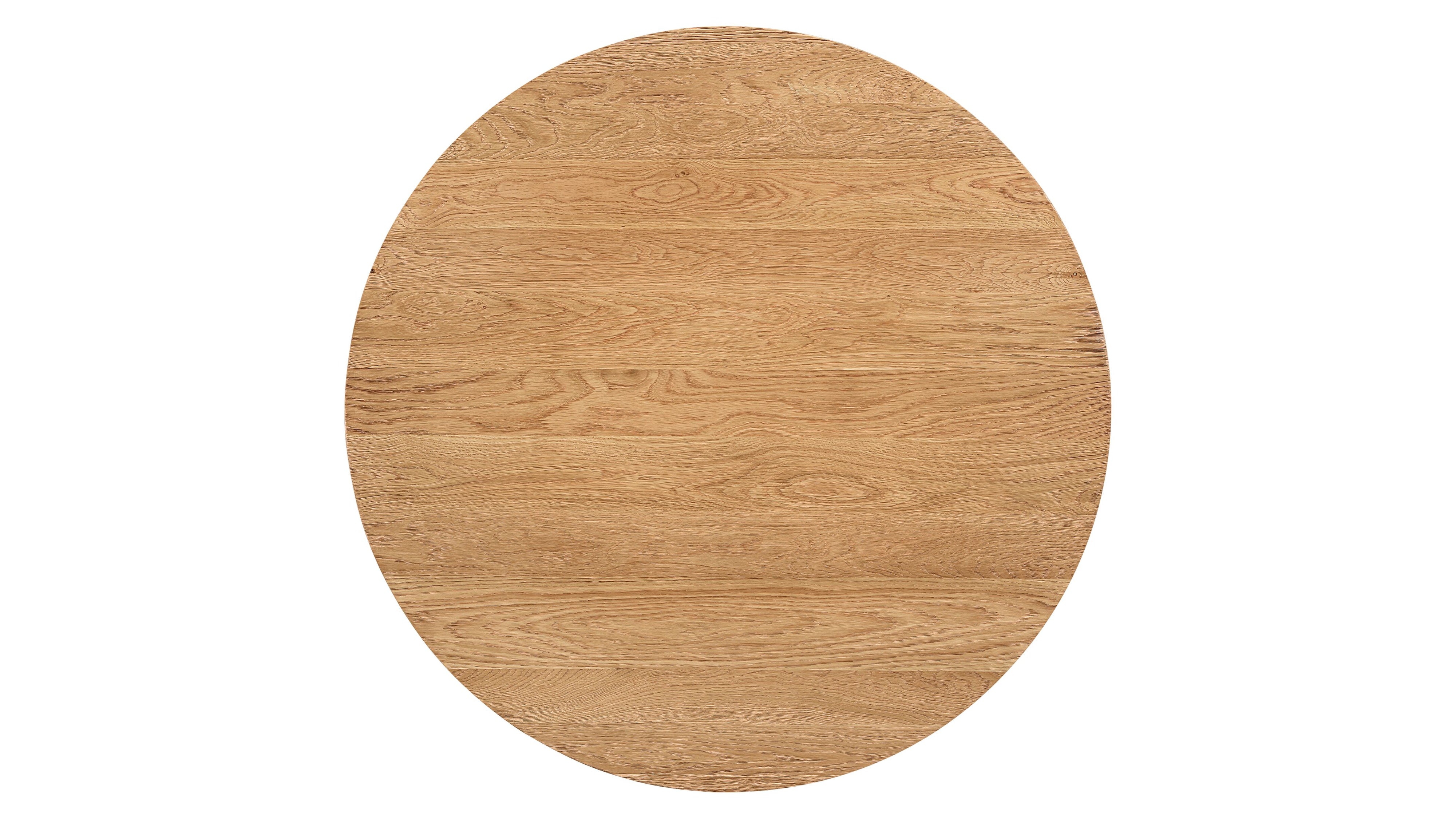 Clover Round Dining Table, Seats 4-5 People, Natural Oak