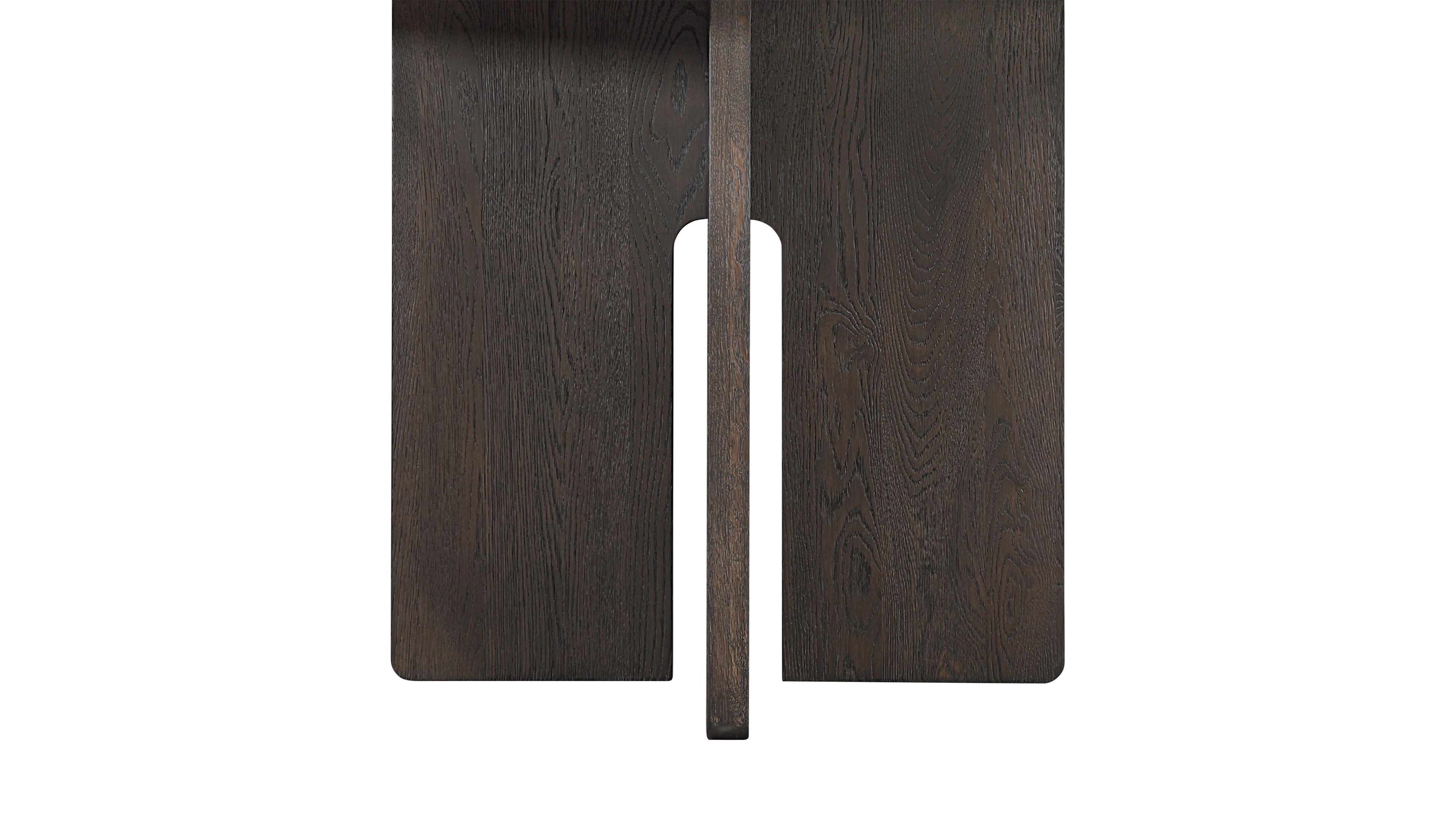 Clover Round Dining Table, Seats 4-5 People, Dark Brown Oak