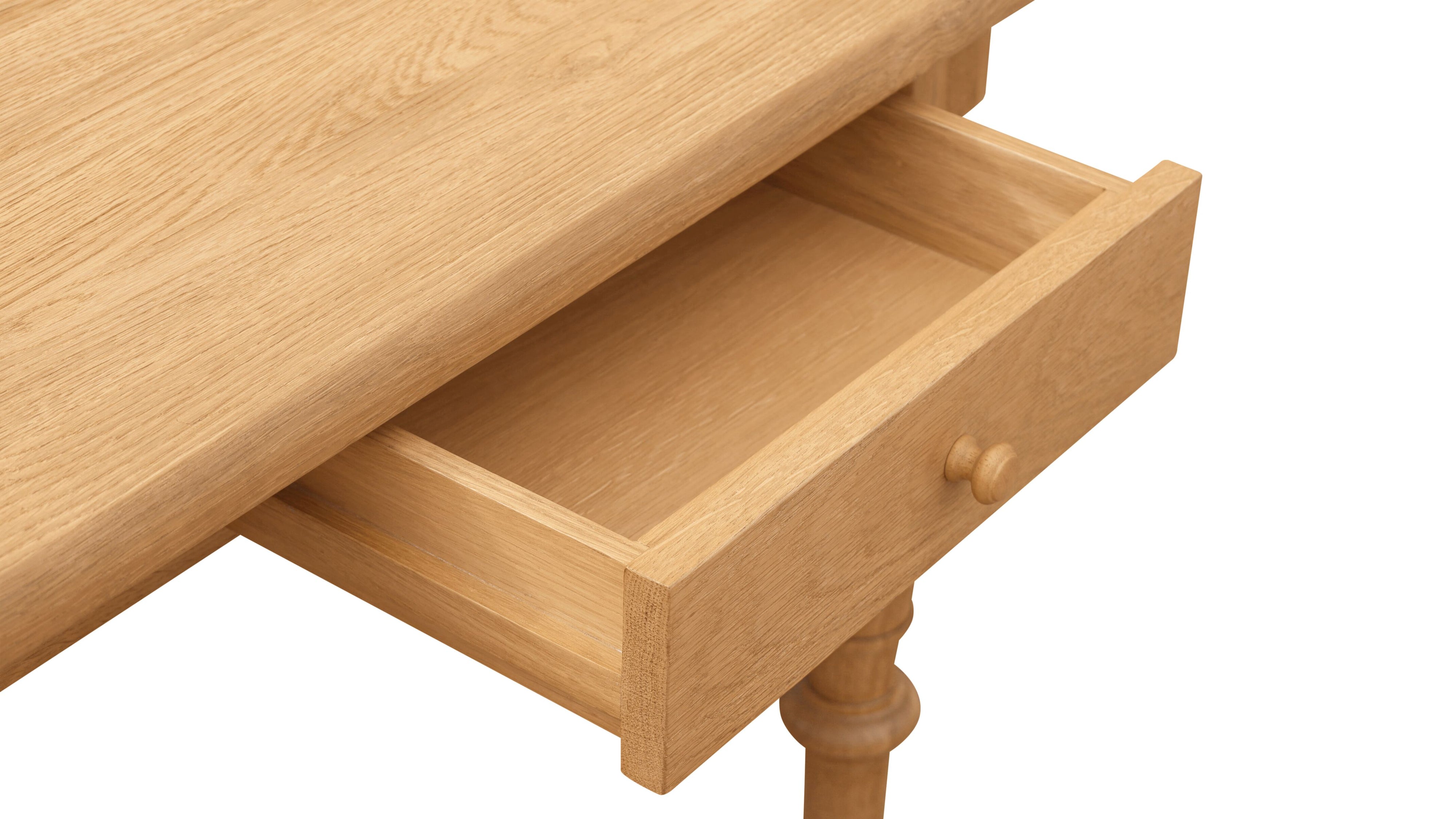 Spindle Dining Table, Seats 4-6 People, Warm Oak