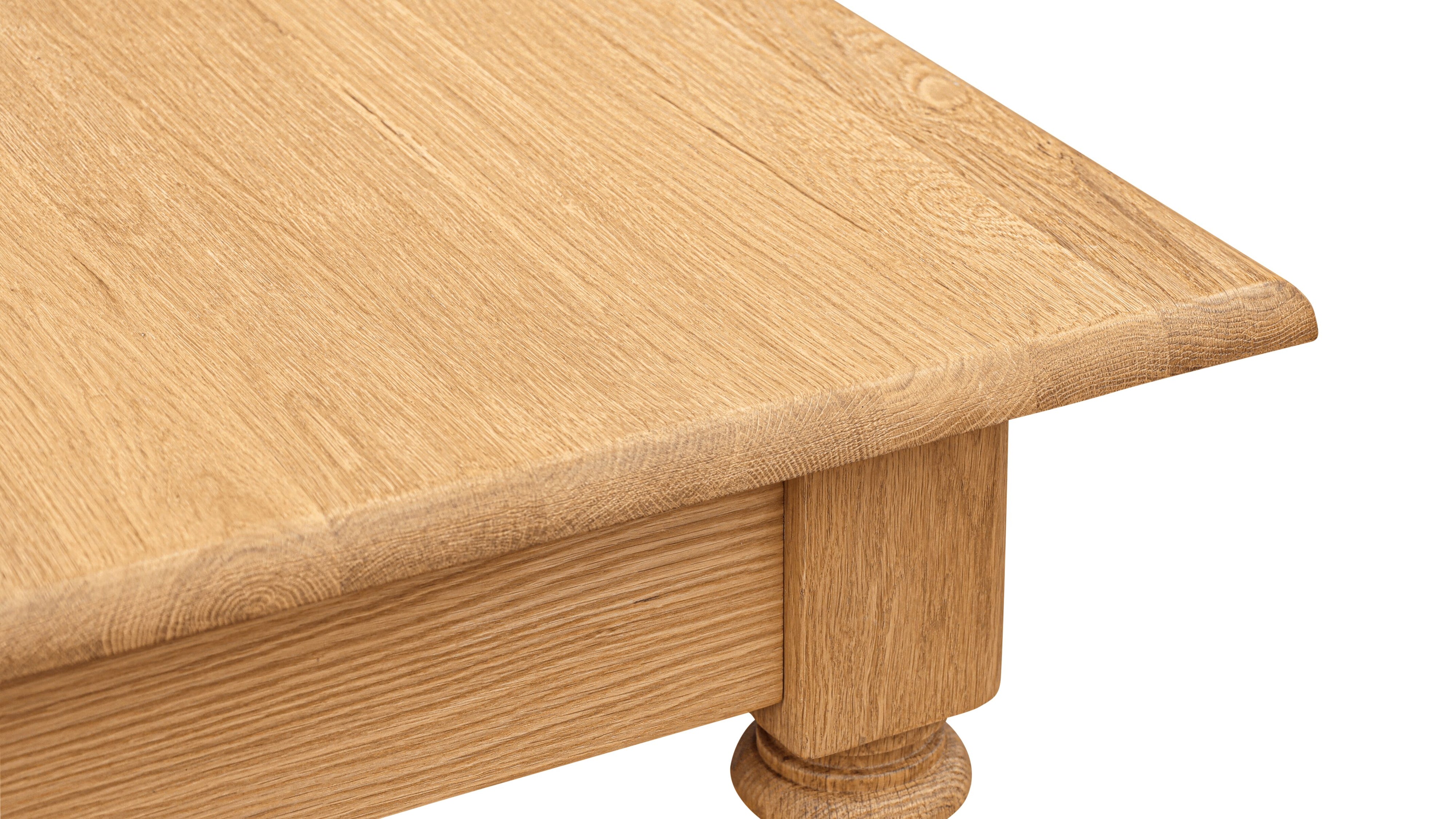 Spindle Dining Table, Seats 4-6 People, Warm Oak